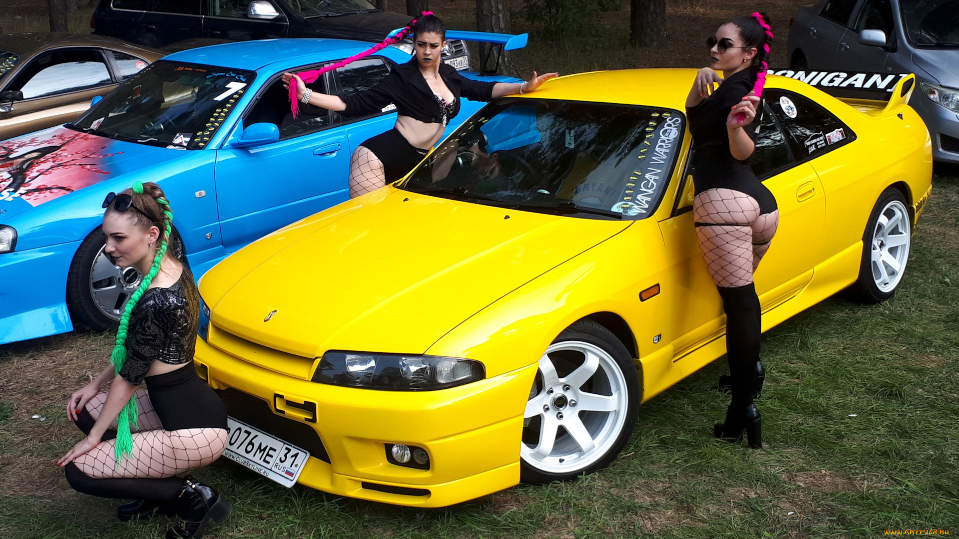 автомобили, -авто, с, девушками, красотки