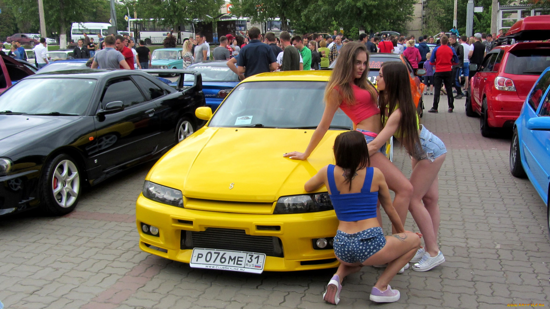 автомобили, -авто, с, девушками, красотки