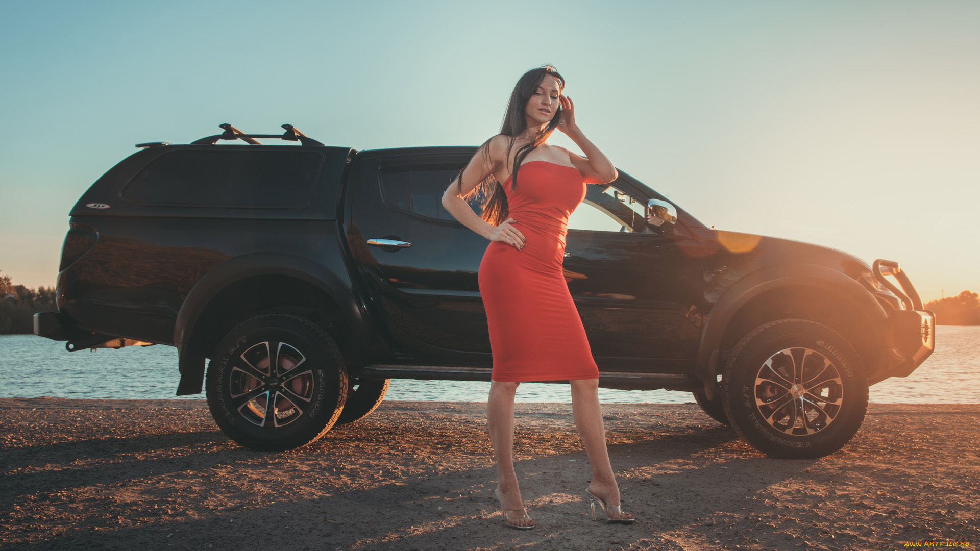 автомобили, -авто, с, девушками, mitsubishi, l200