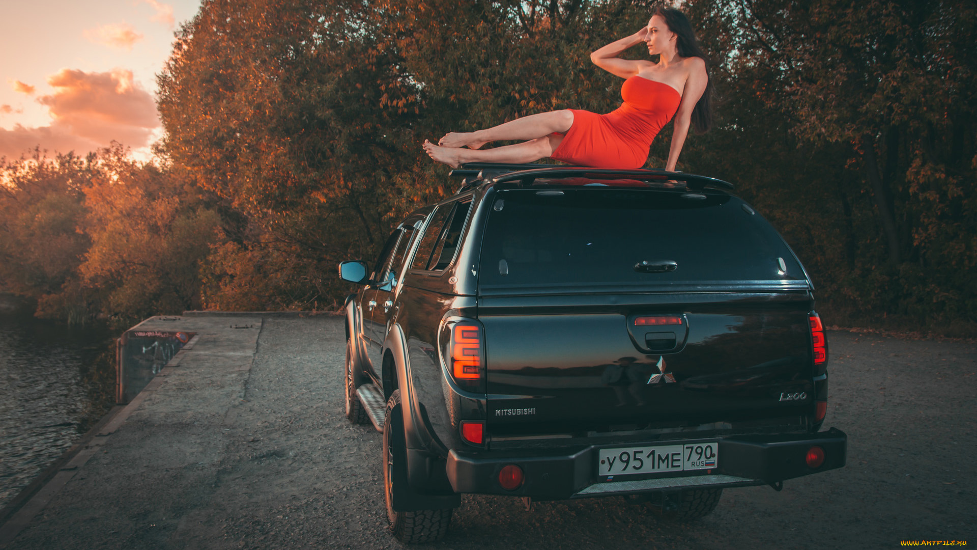 автомобили, -авто, с, девушками, mitsubishi, l200