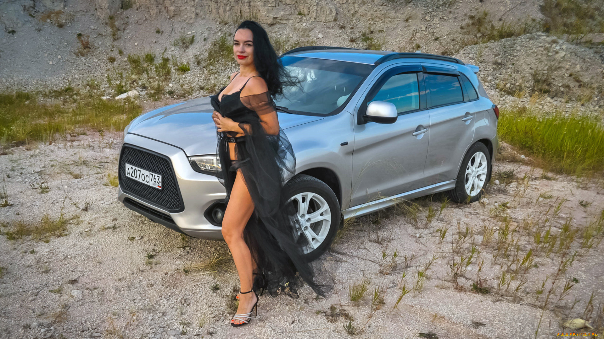 автомобили, -авто, с, девушками, mitsubishi, asx