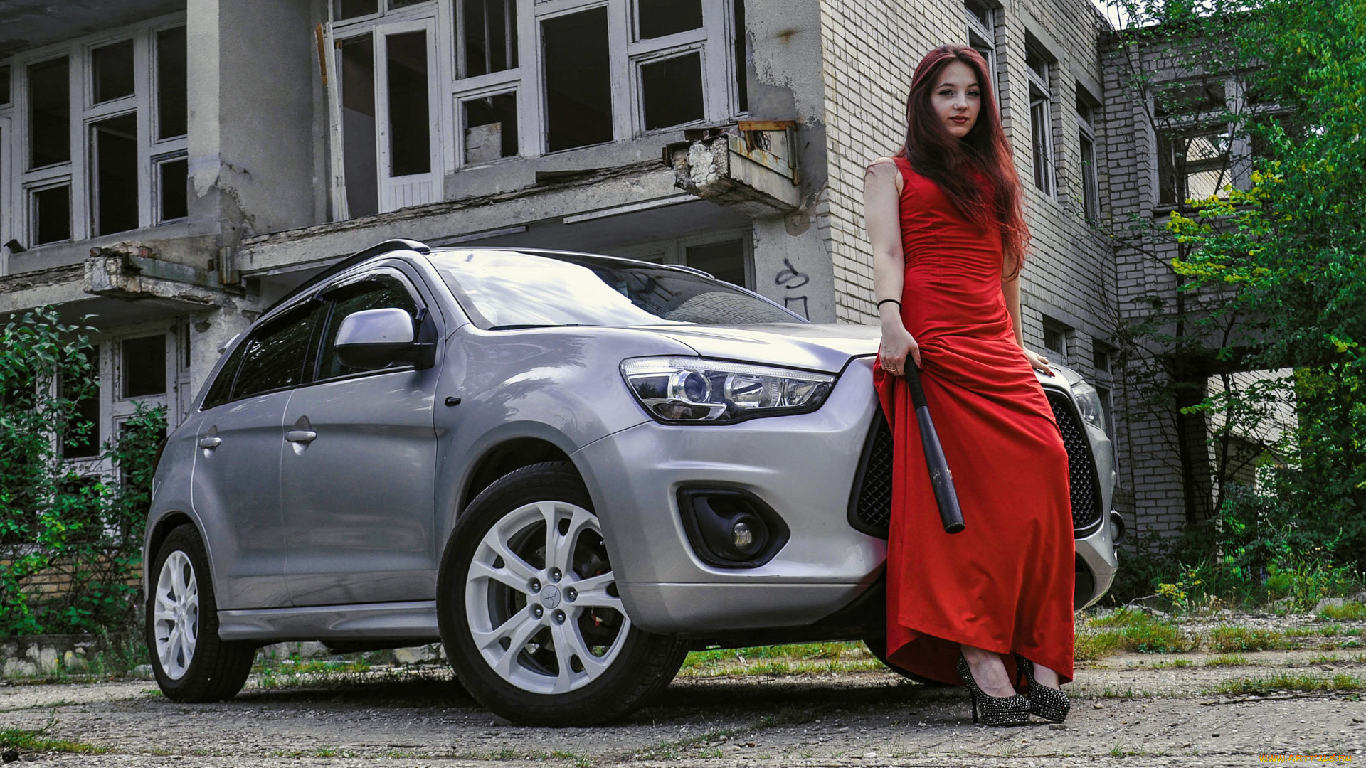 автомобили, -авто, с, девушками, mitsubishi, asx