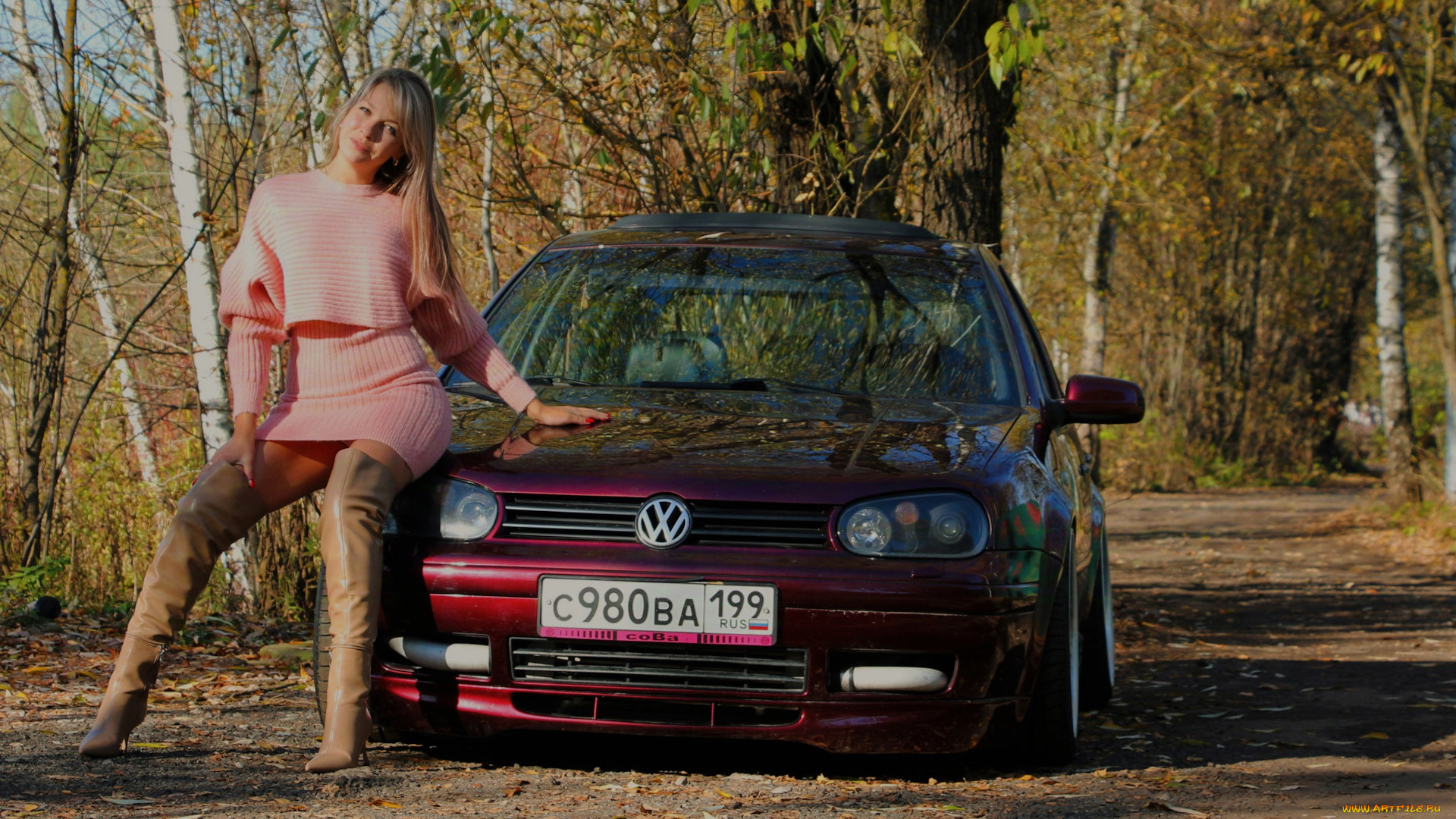 автомобили, -авто, с, девушками, volkswagen, golf, upskirt, платье, короткое, задралось, приподняла, трусики, расставила, ноги, сидит, вид, сбоку, спереди