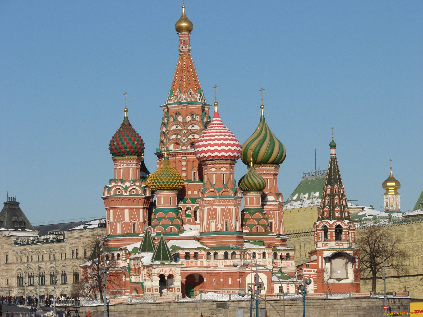 храм, василия, блаженного, города, москва, россия