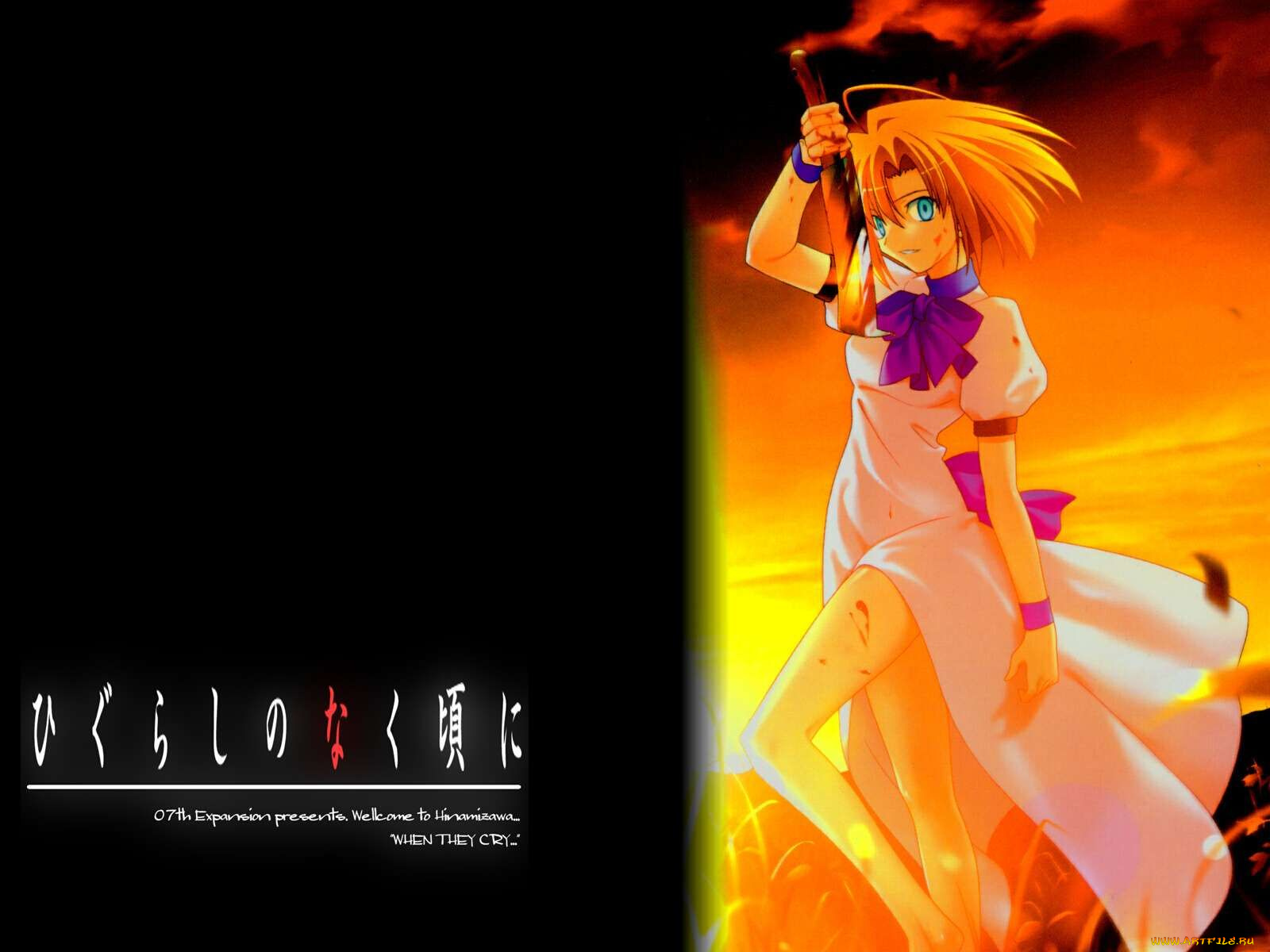 аниме, higurashi, no, naku, koro, ni, ryuuguu, rena