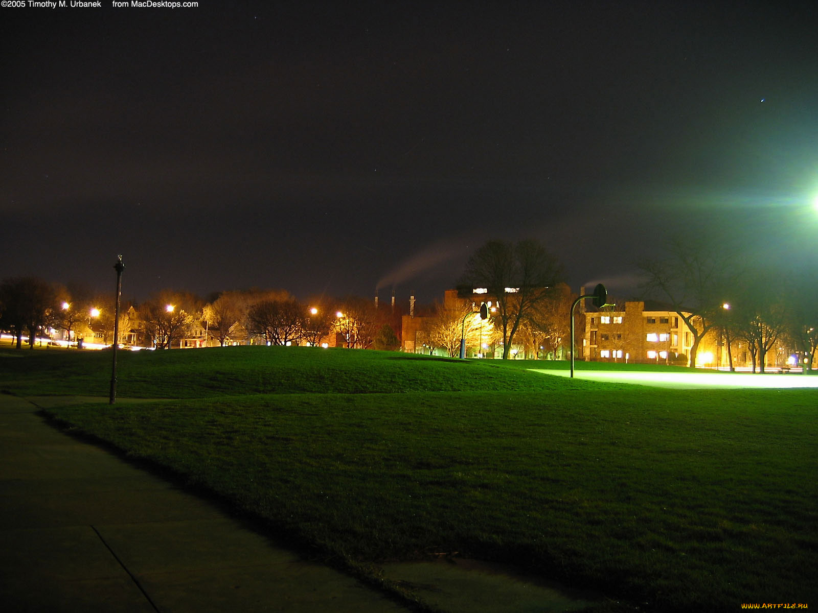 города, огни, ночного