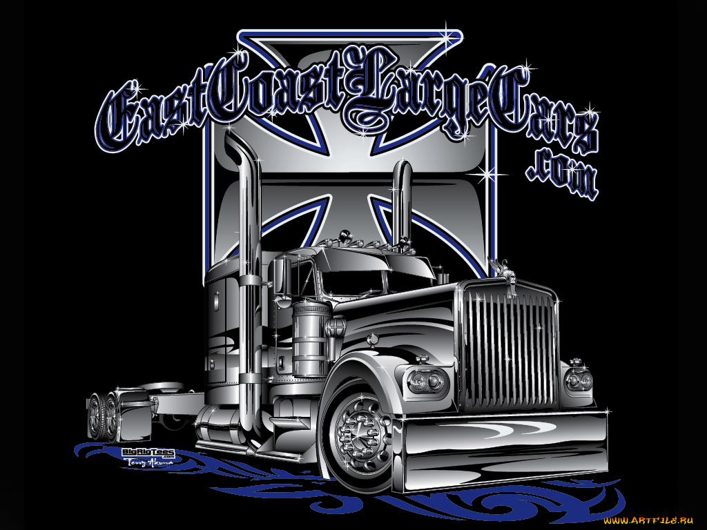 автомобили, рисованные