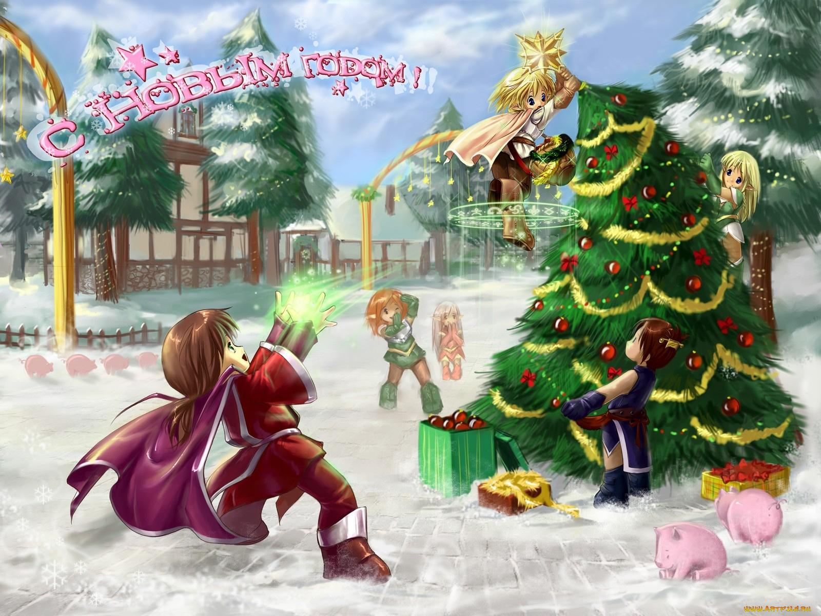 праздничные, разное, новый, год