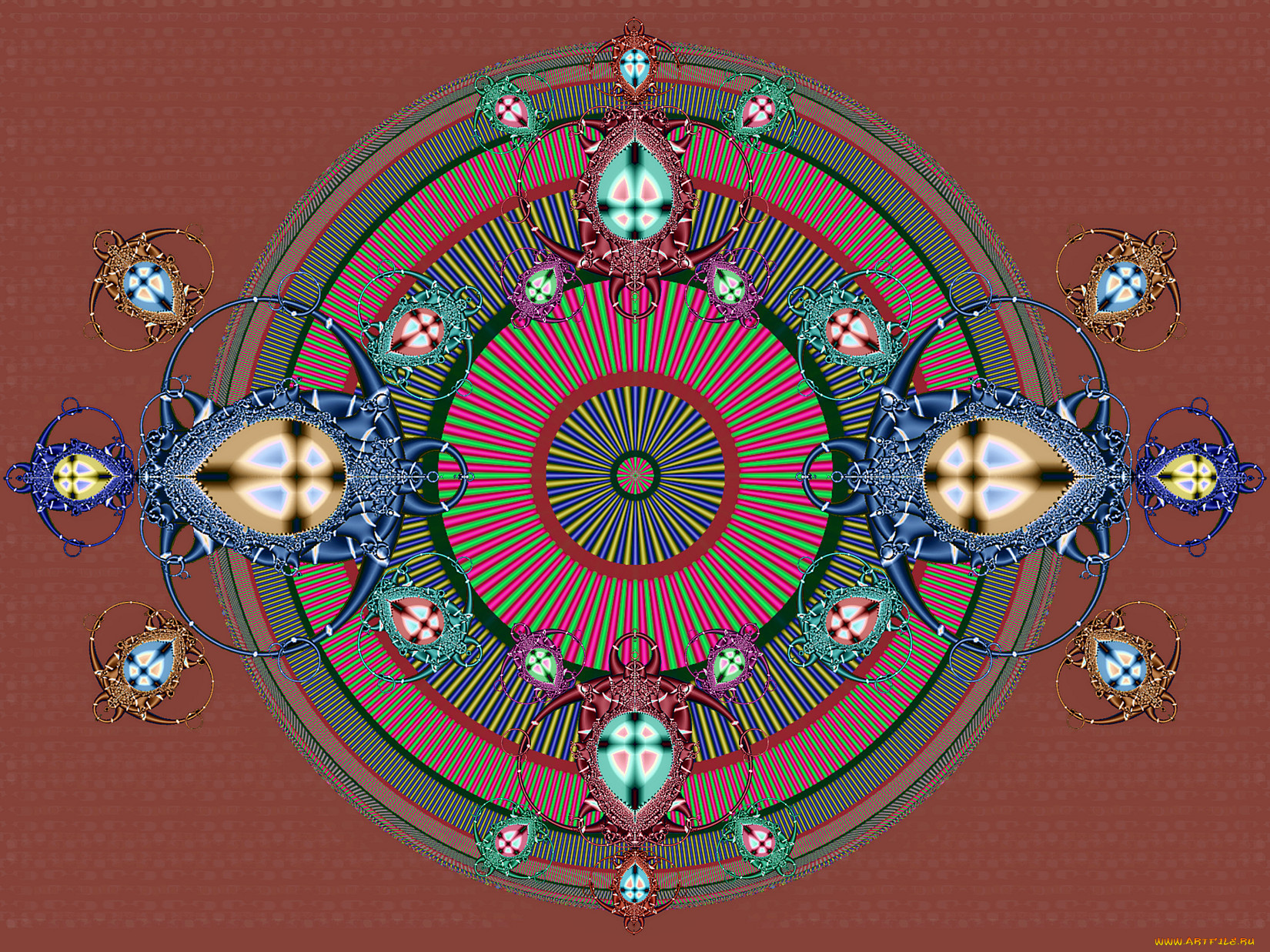 3д, графика, fractal, фракталы, узор, цвета