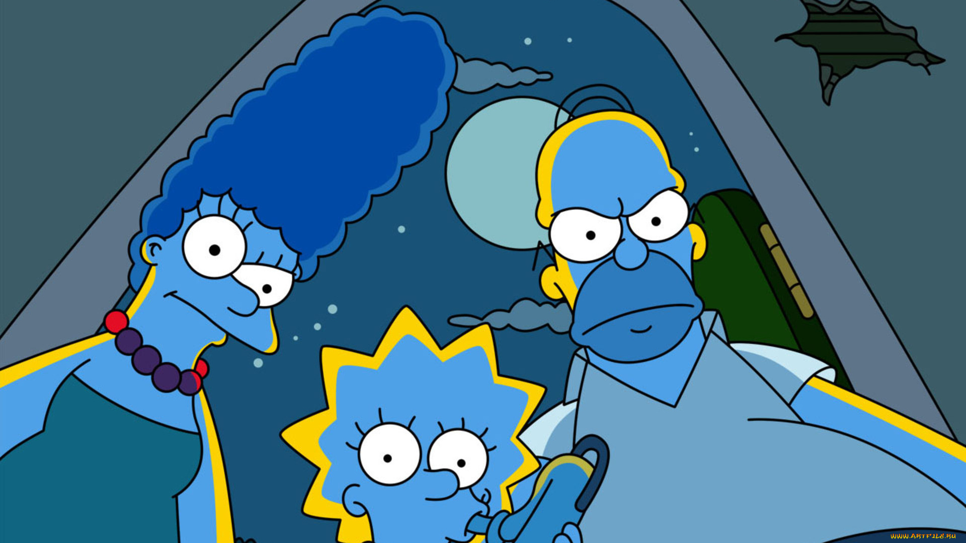 мультфильмы, the, simpsons, лиза, мардж, гомер, семейка