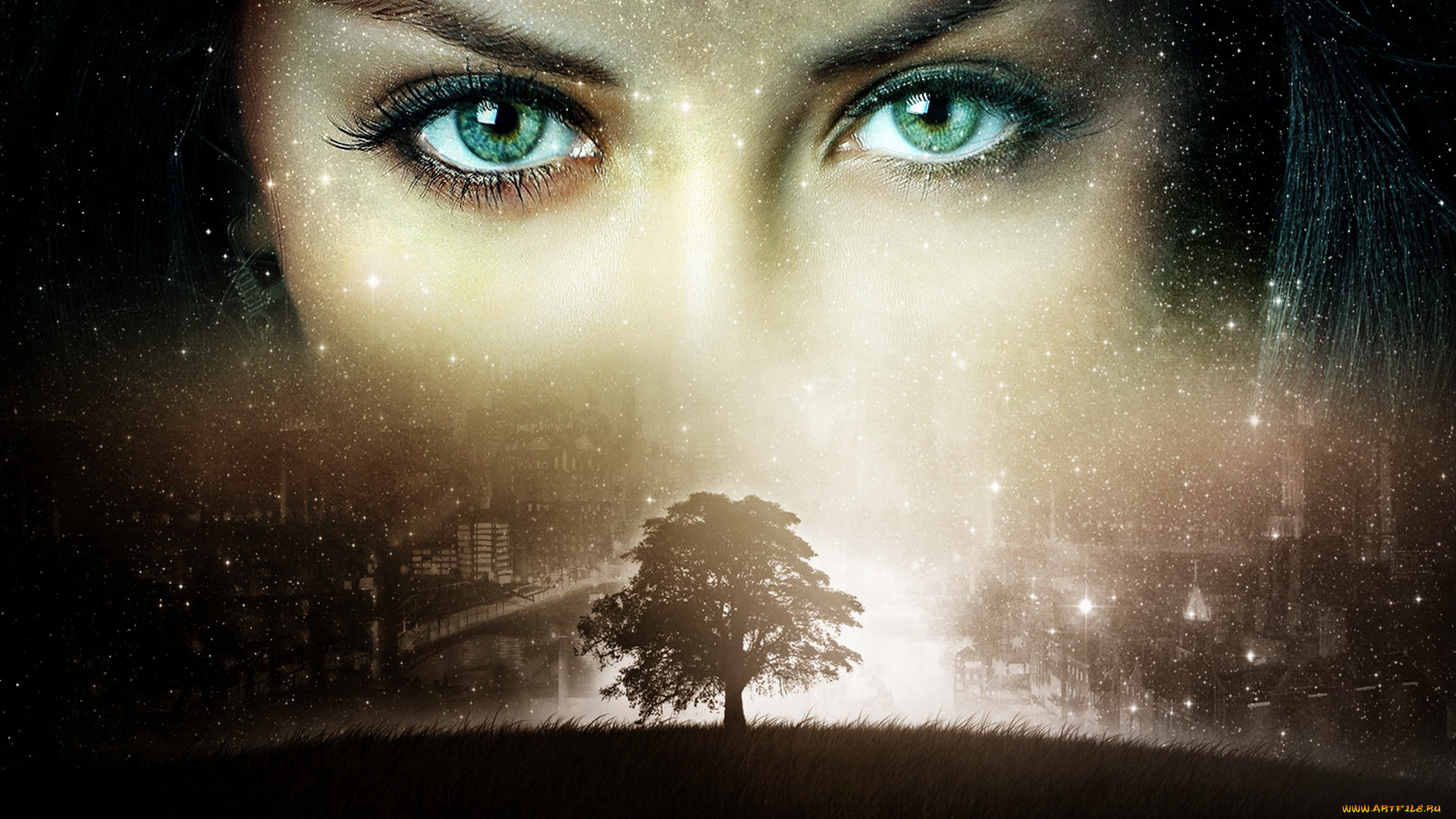 разное, компьютерный, дизайн, дерево, глаза