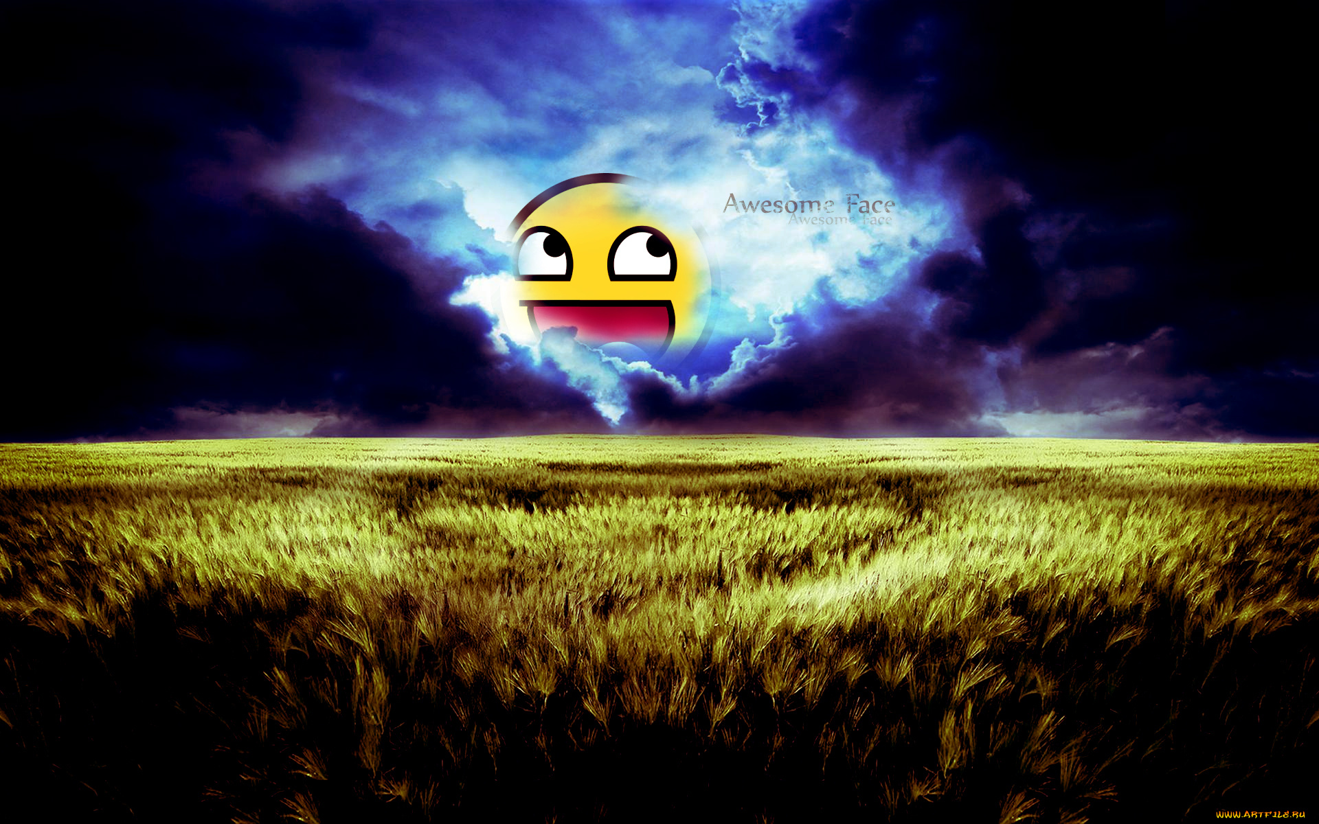 разное, компьютерный, дизайн, трава, смайлик