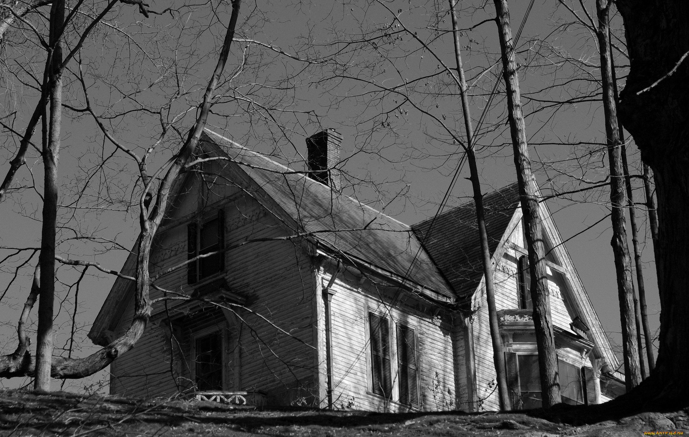 разное, сооружения, постройки, деревья, дом