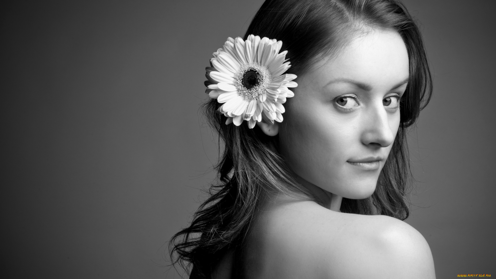 -Unsort, Лица, Портреты, девушки, unsort, лица, портреты, цветок, взгляд