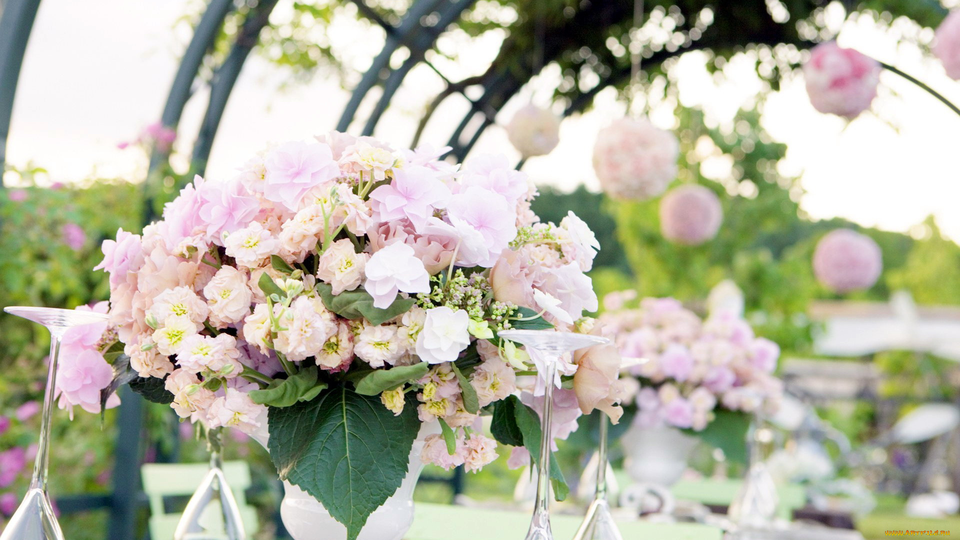 цветы, букеты, композиции, бокалы, букет, ваза