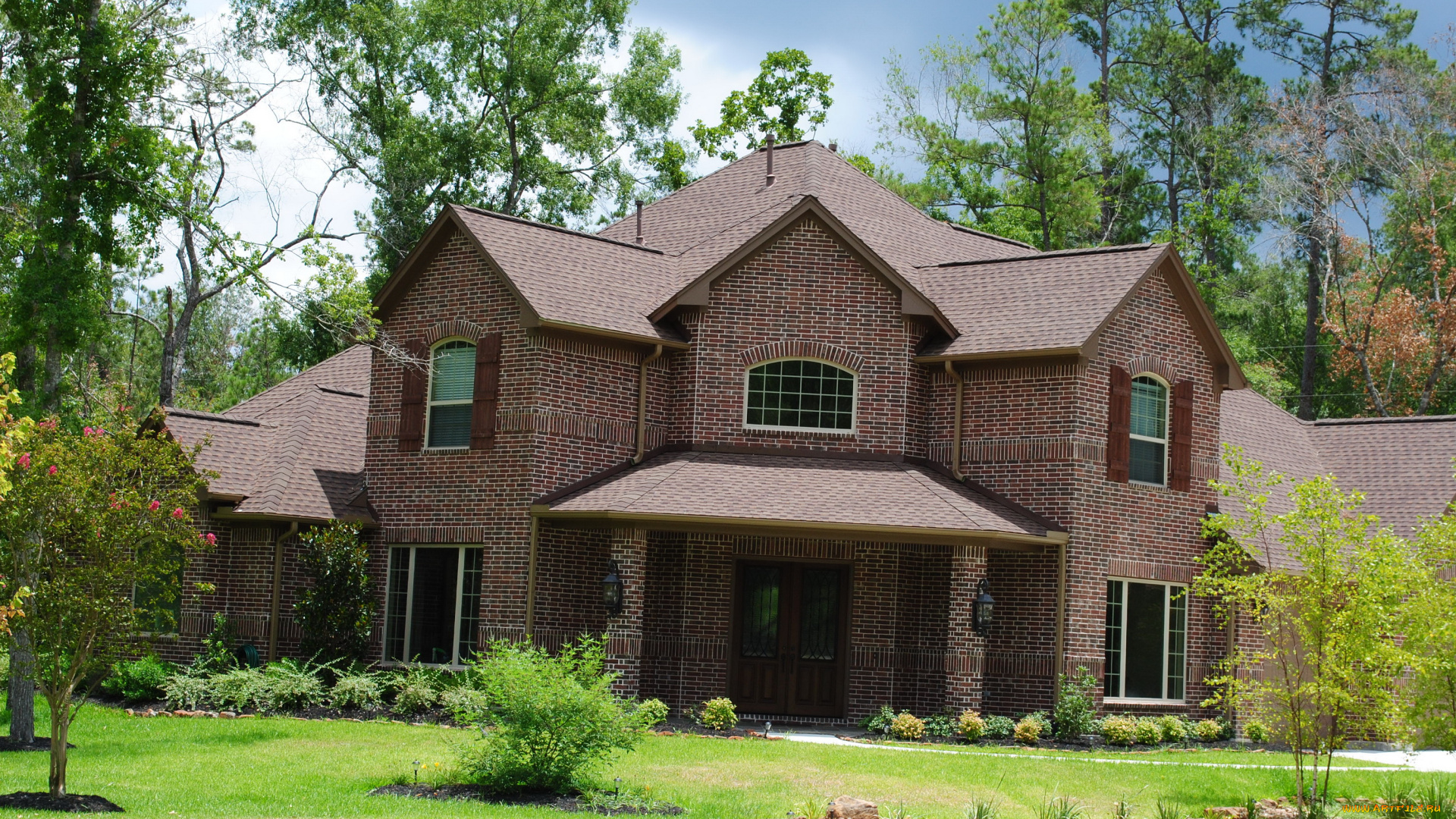 города, здания, дома, растения, ландшафт, дом