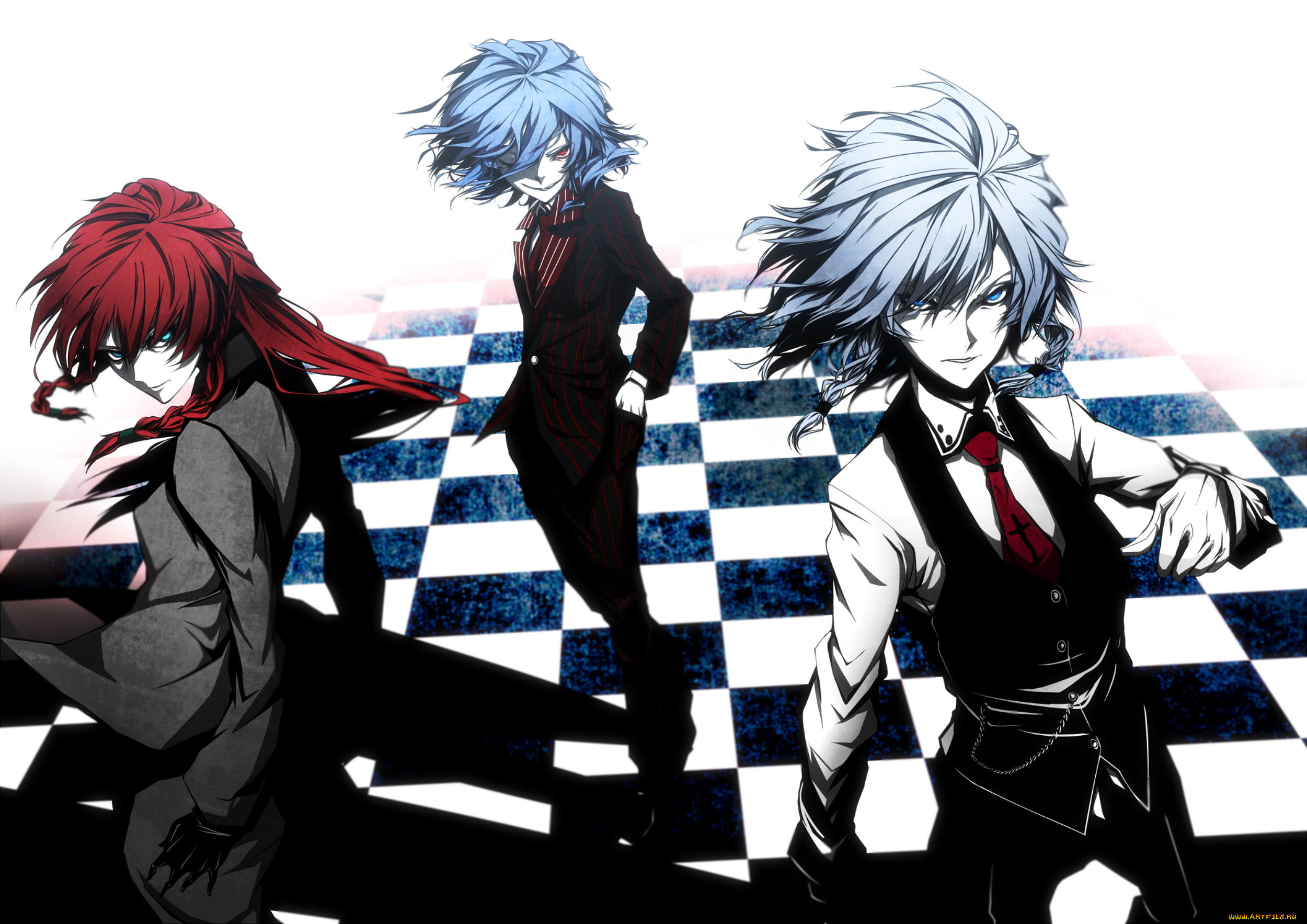 аниме, touhou, ремилия, скарлет, сакуя, изае, хонг, мей, линь