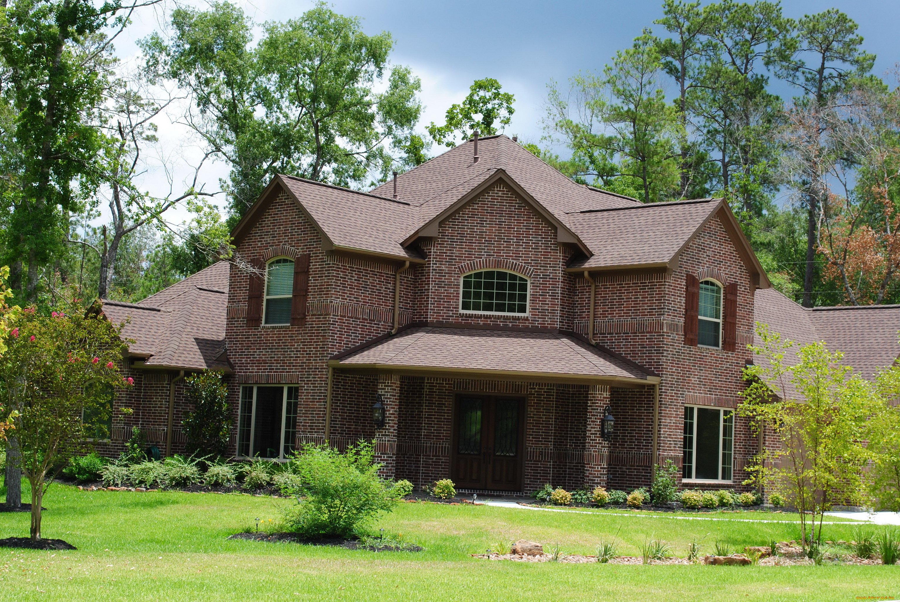 города, здания, дома, растения, ландшафт, дом