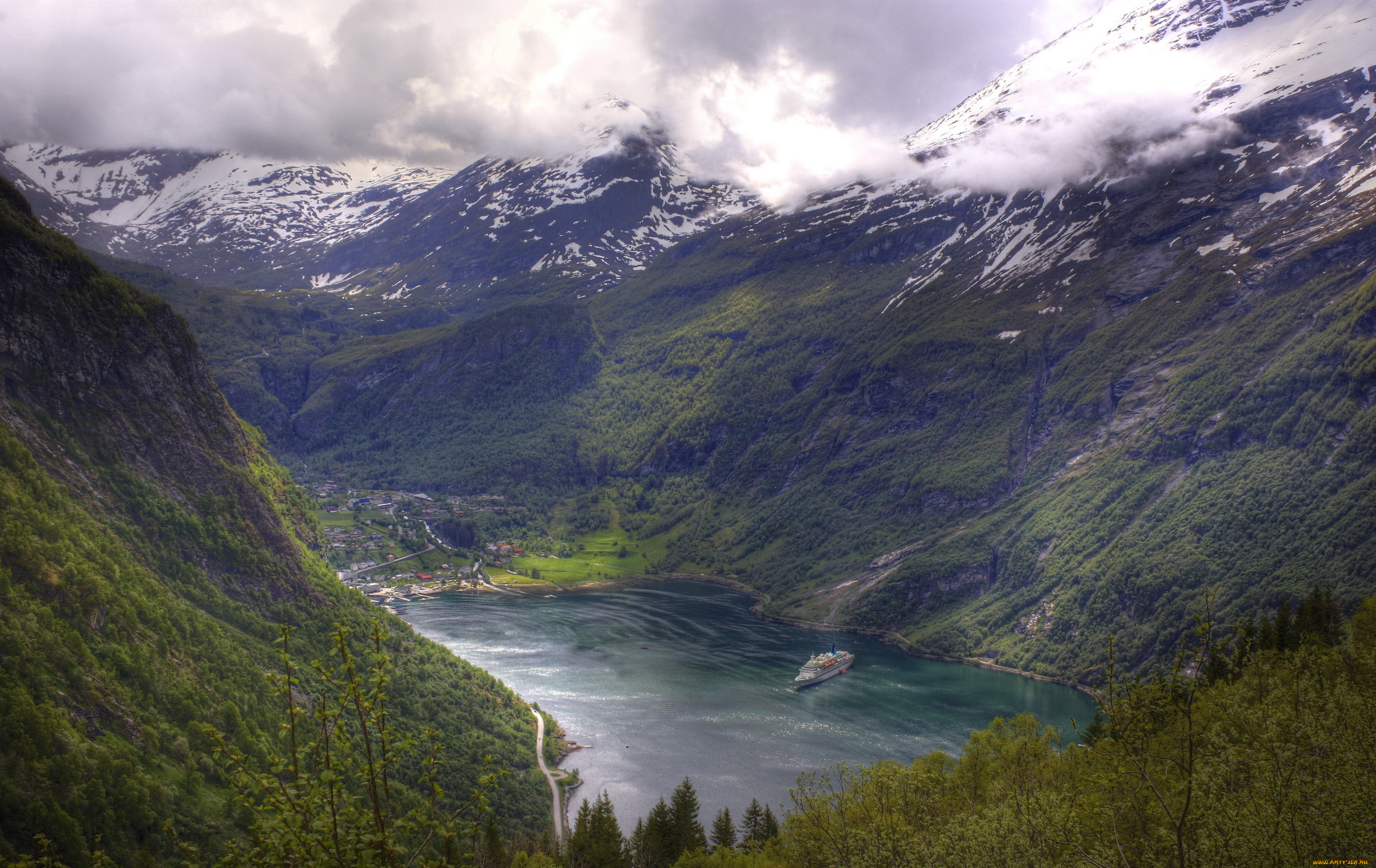 geirangerfjord, норвегия, природа, реки, озера, озеро, горы