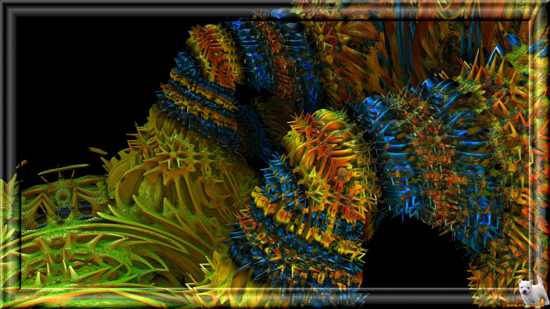 3д, графика, fractal, , фракталы, фон, цвета, узор