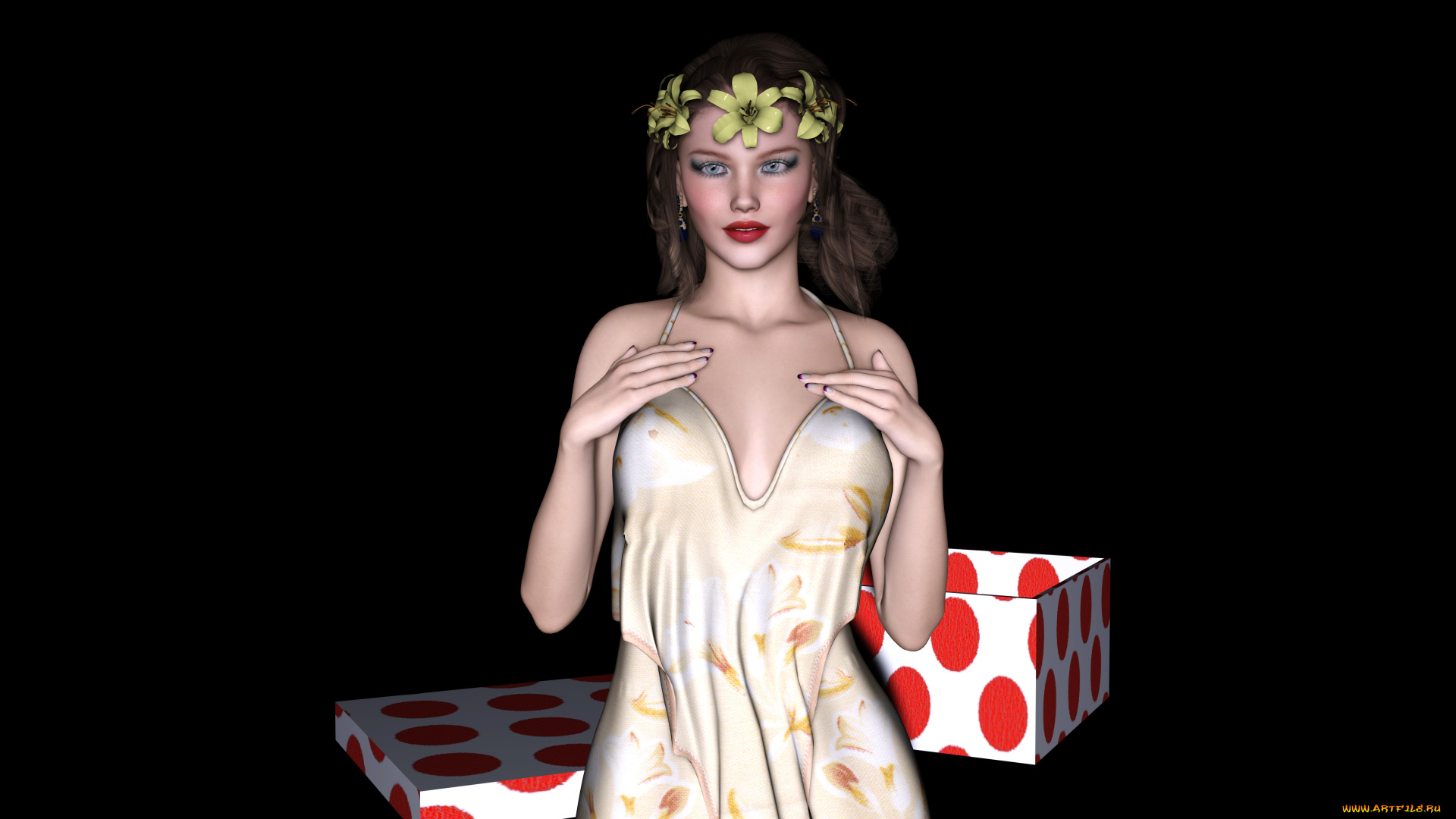 3д, графика, people, , люди, фон, девушка, взгляд