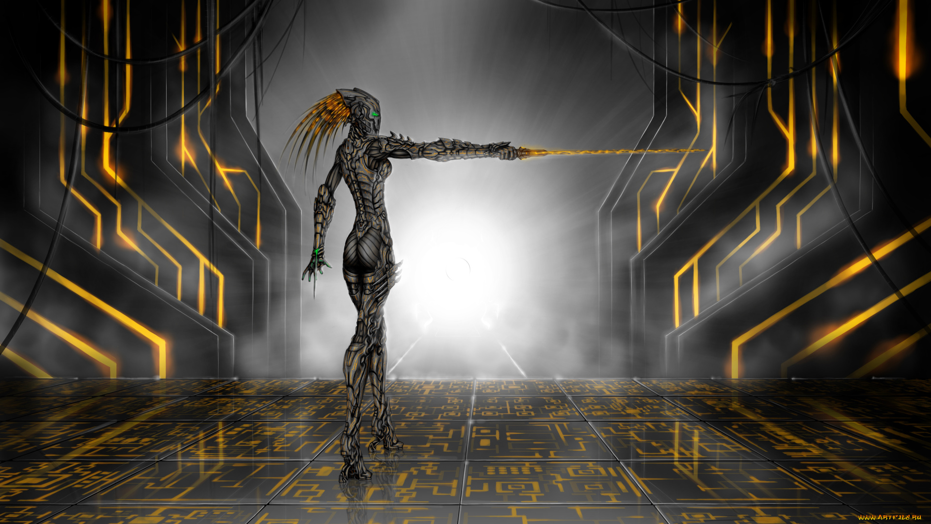 девушка, фэнтези, роботы, , киборги, , механизмы, assassin