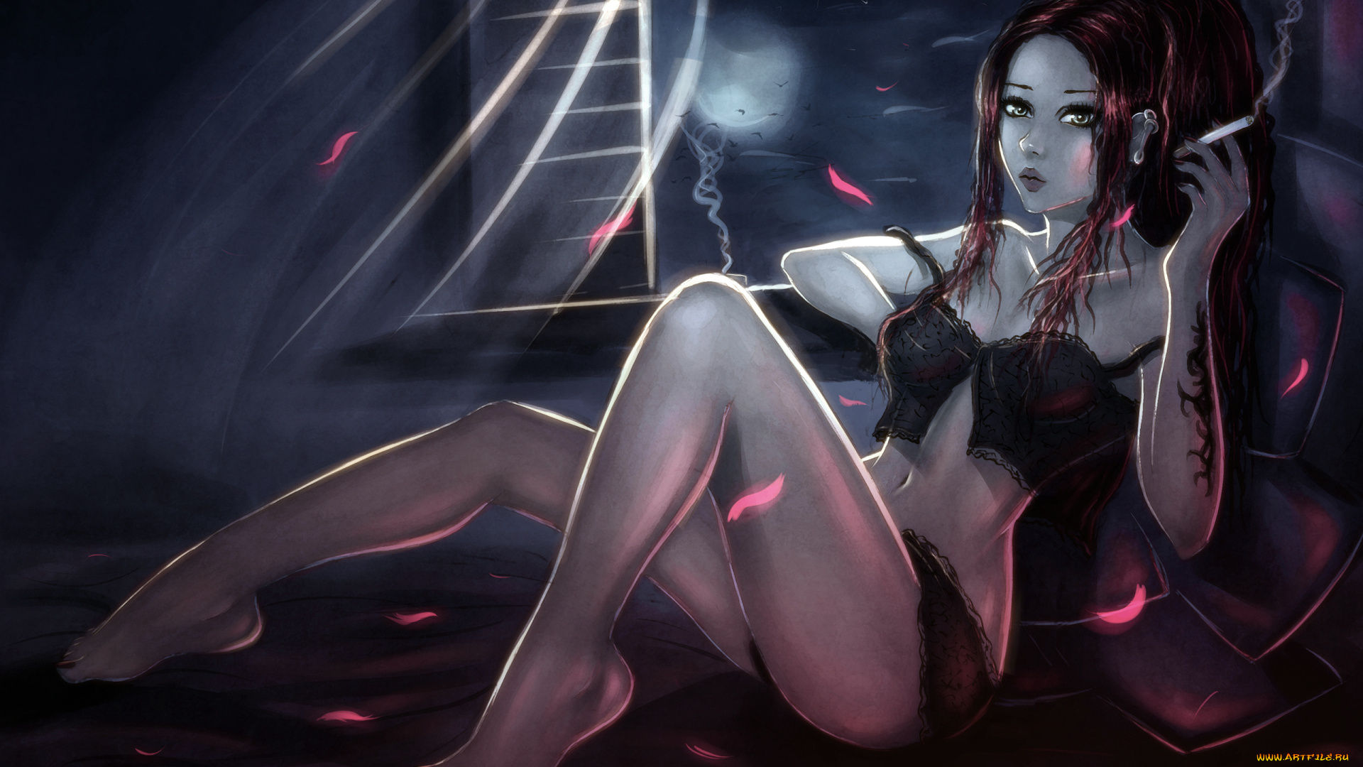 фэнтези, девушки, пирсинг