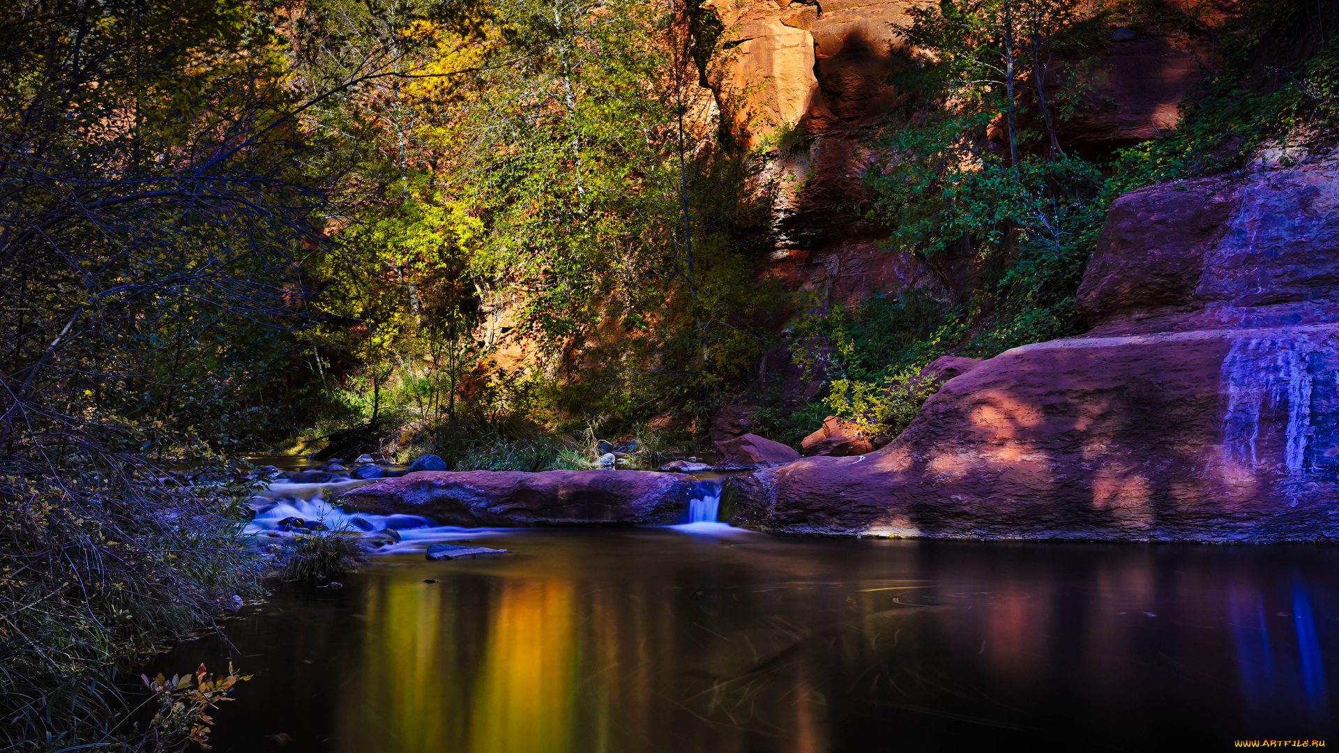 природа, реки, озера, деревья, красота