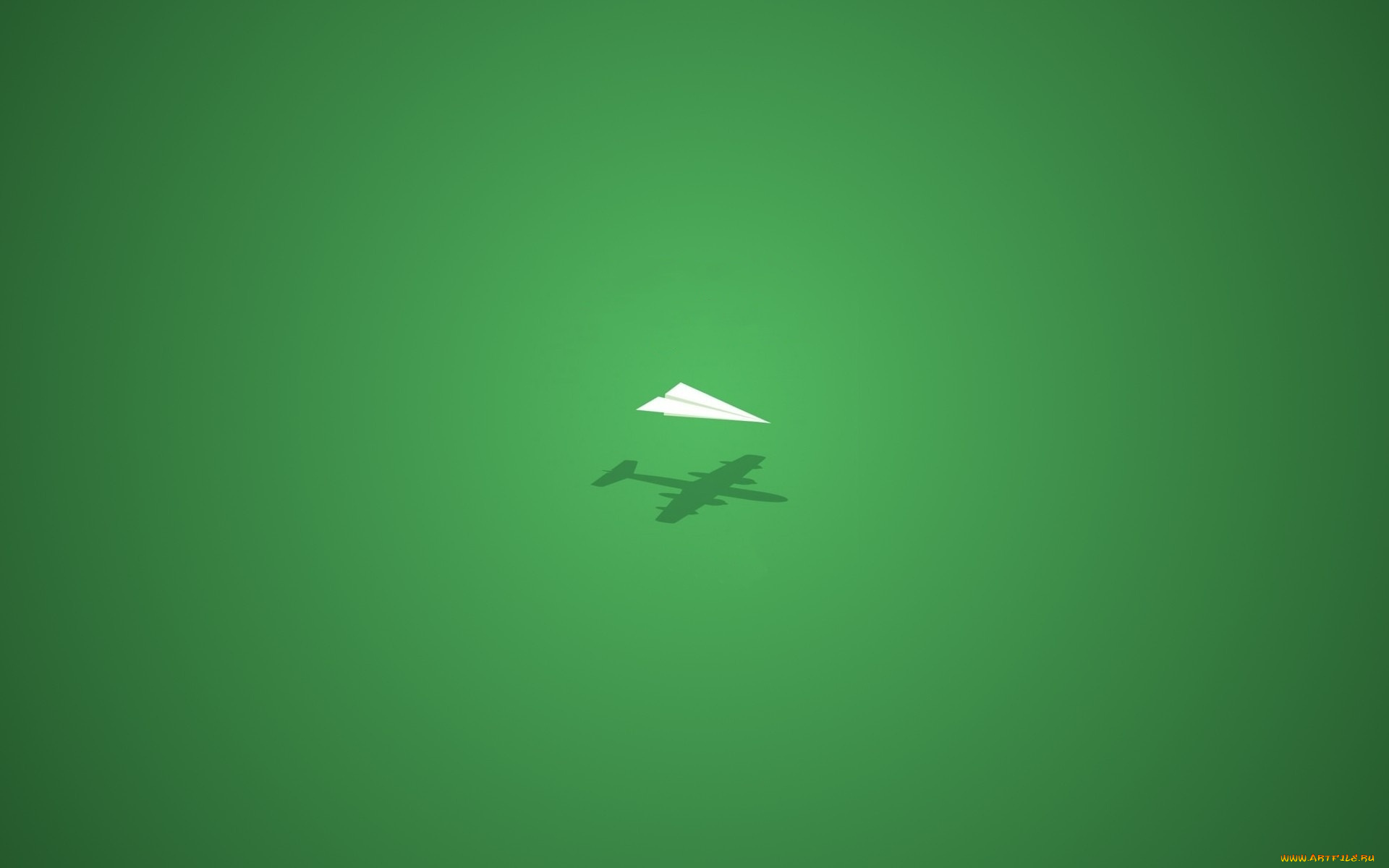 рисованные, минимализм, самолет