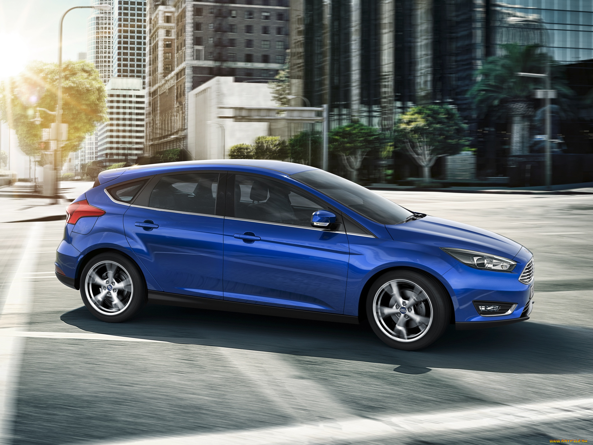 автомобили, ford, focus, голубой