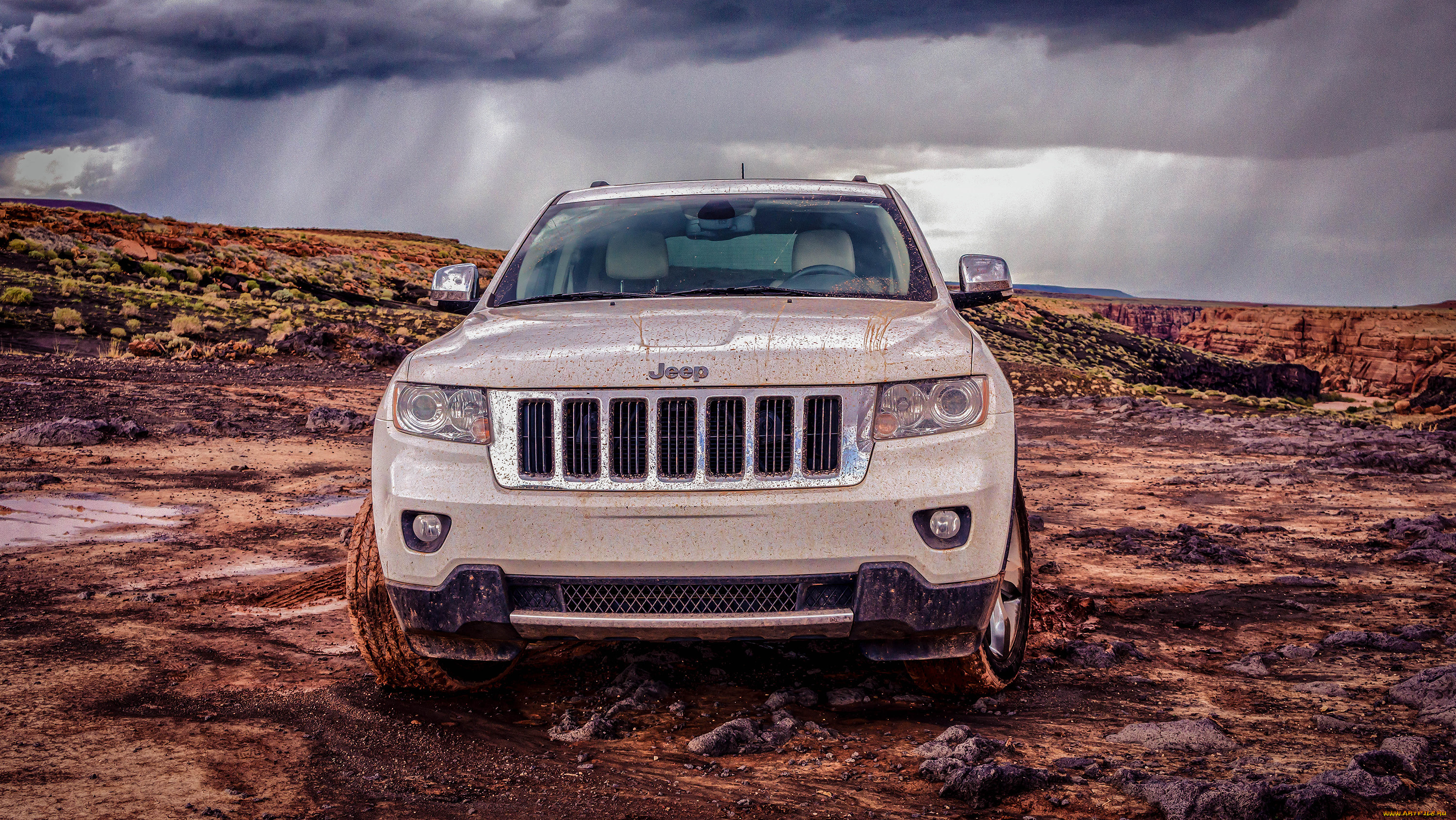 автомобили, jeep, белый