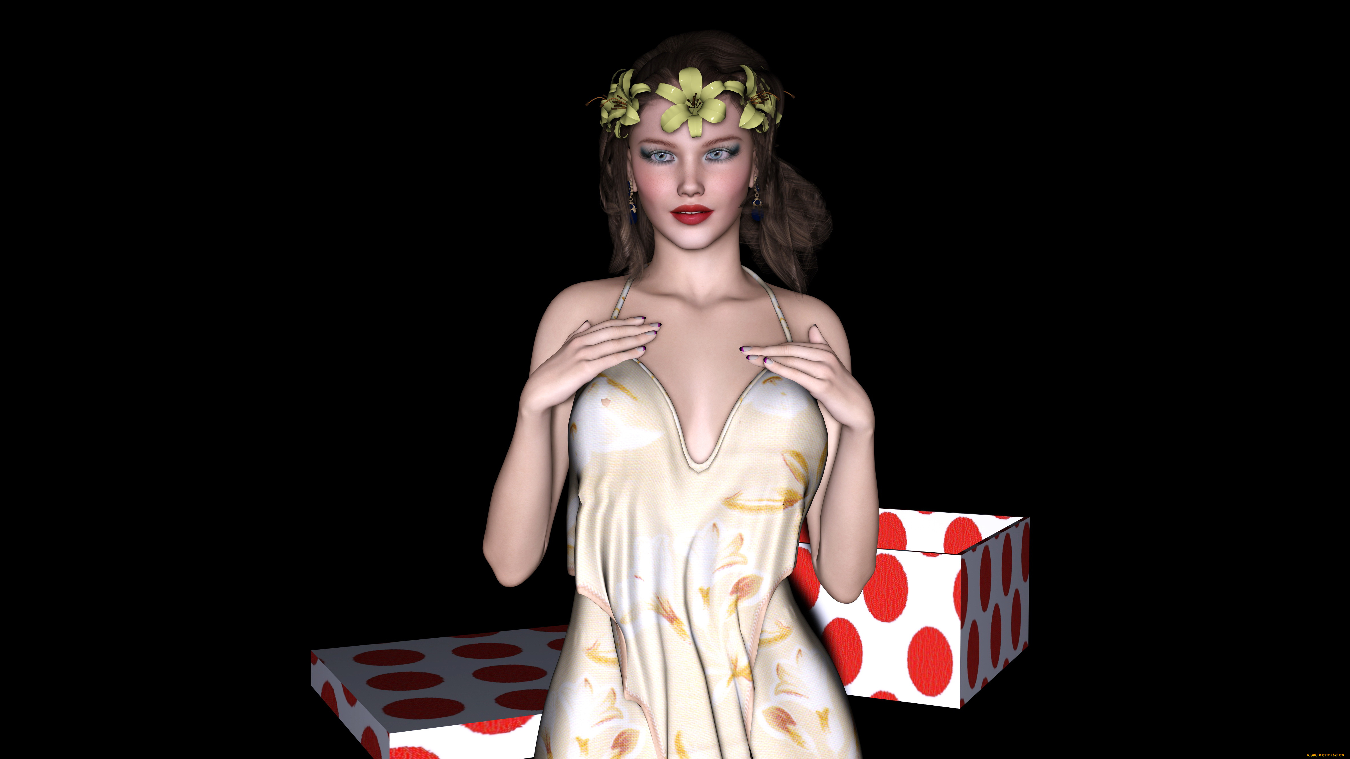 3д, графика, people, , люди, фон, девушка, взгляд