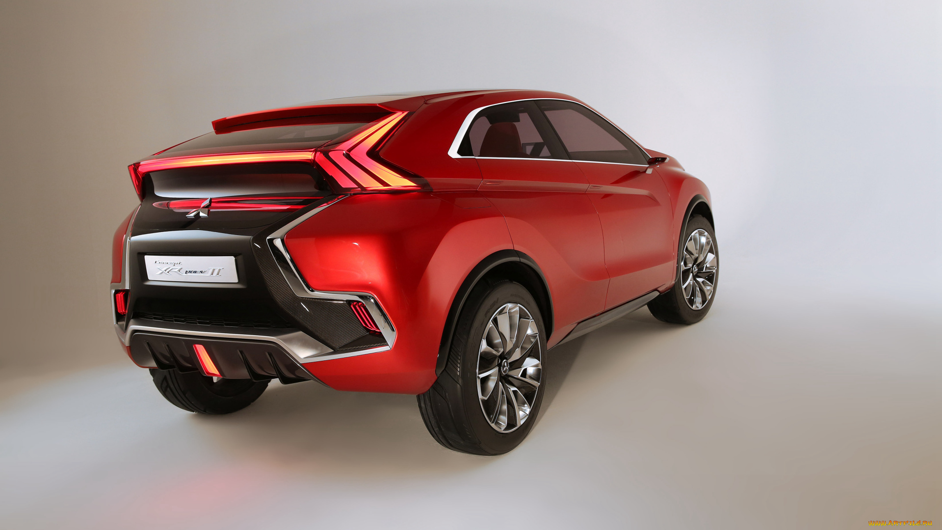 автомобили, mitsubishi, 2015г, xr-phev, ii, concept, красный