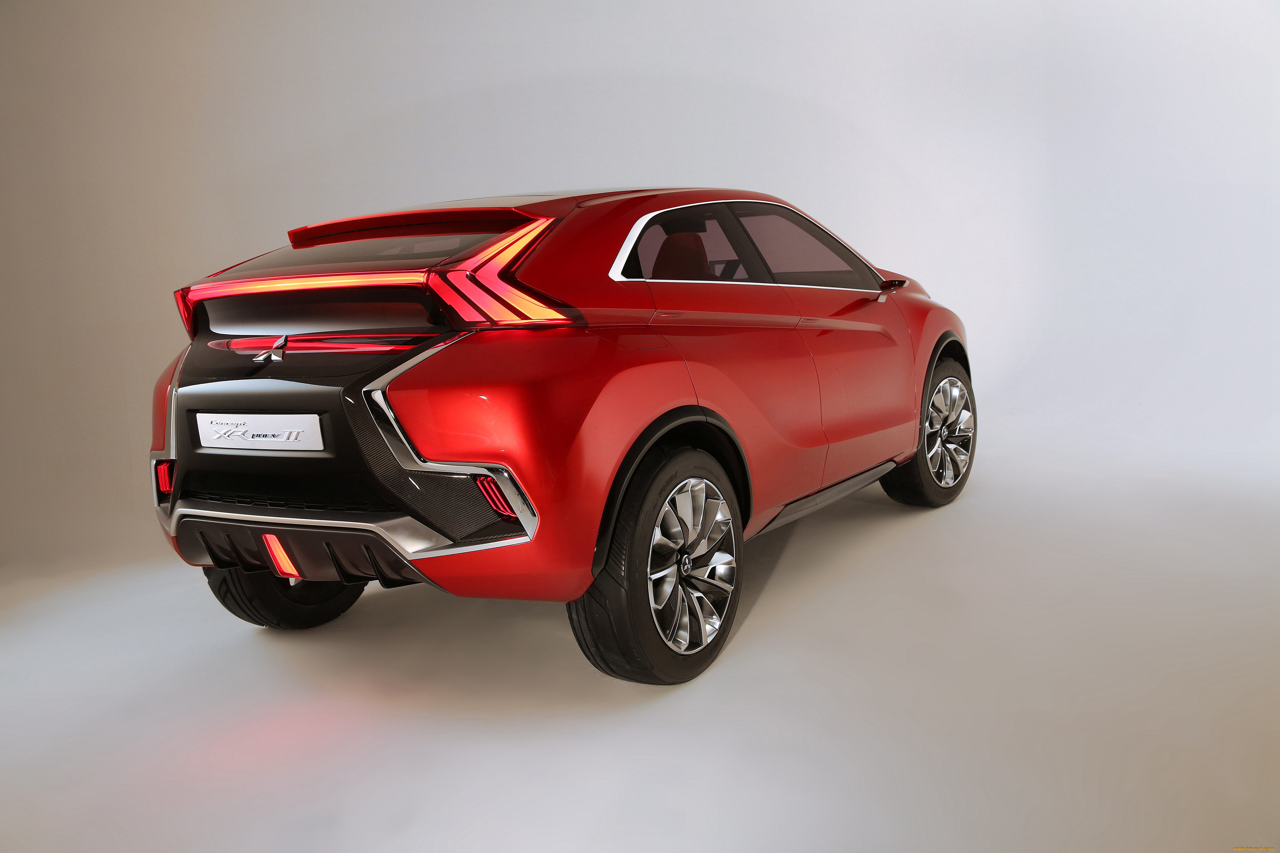 автомобили, mitsubishi, 2015г, xr-phev, ii, concept, красный