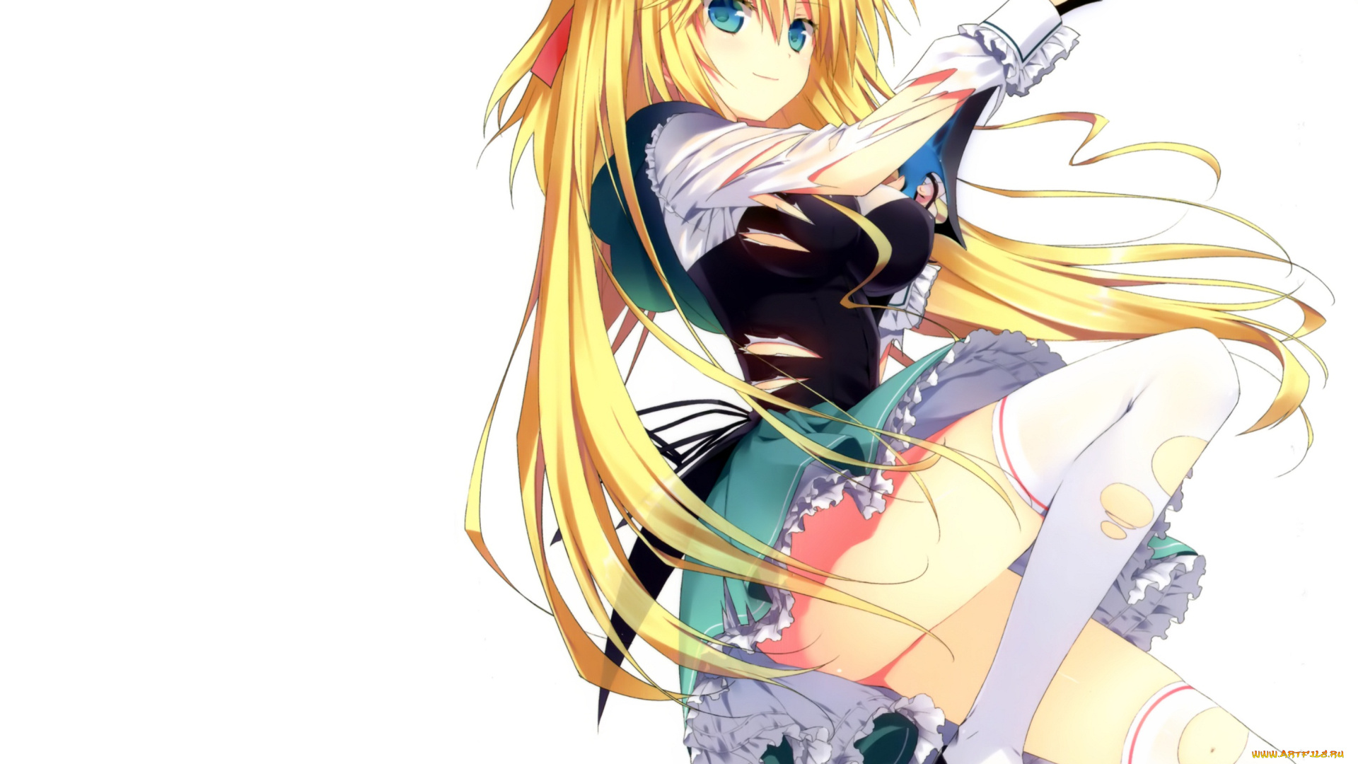 аниме, absolute, duo, девушка, ружьё