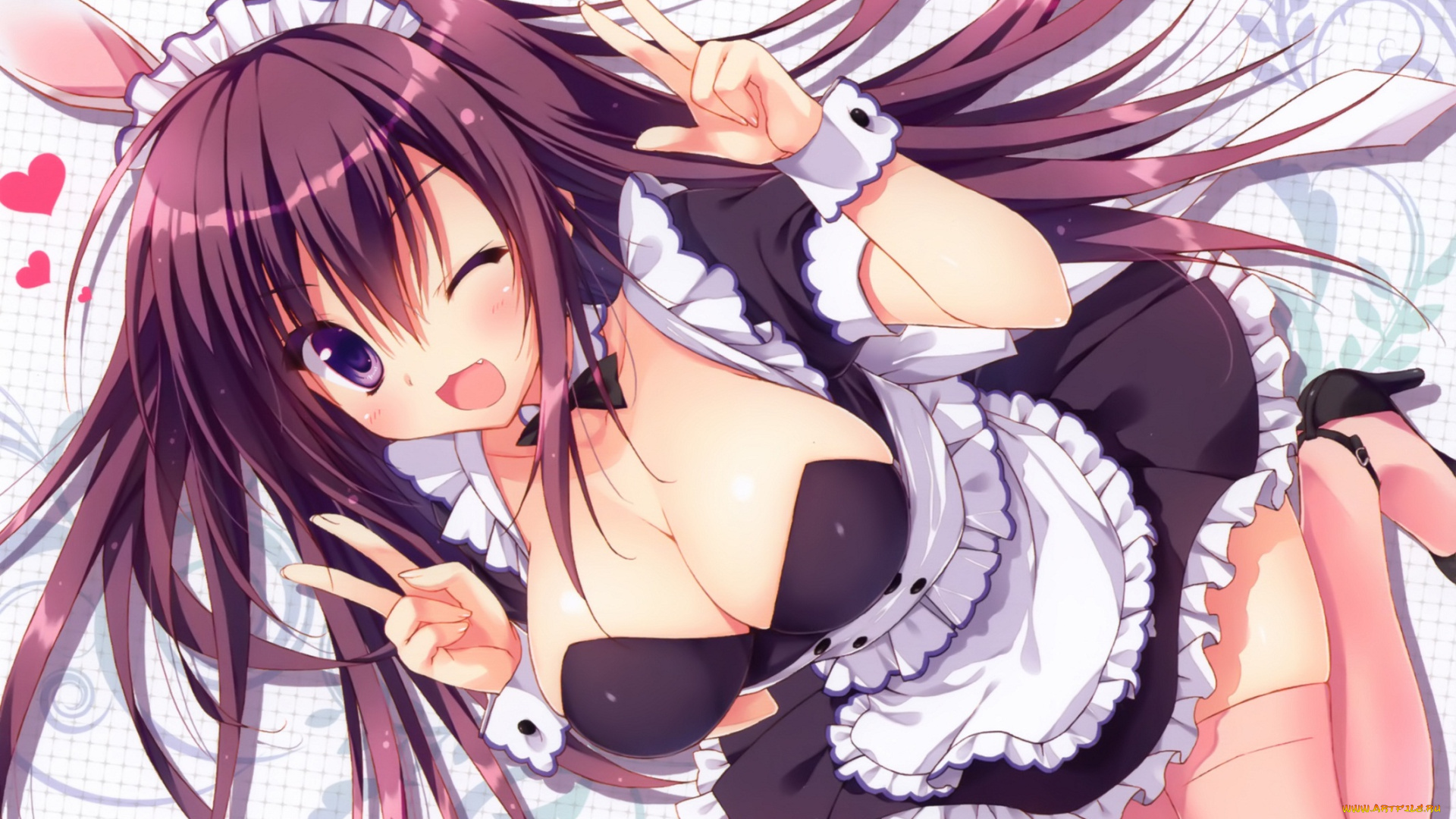 аниме, absolute, duo, зайка