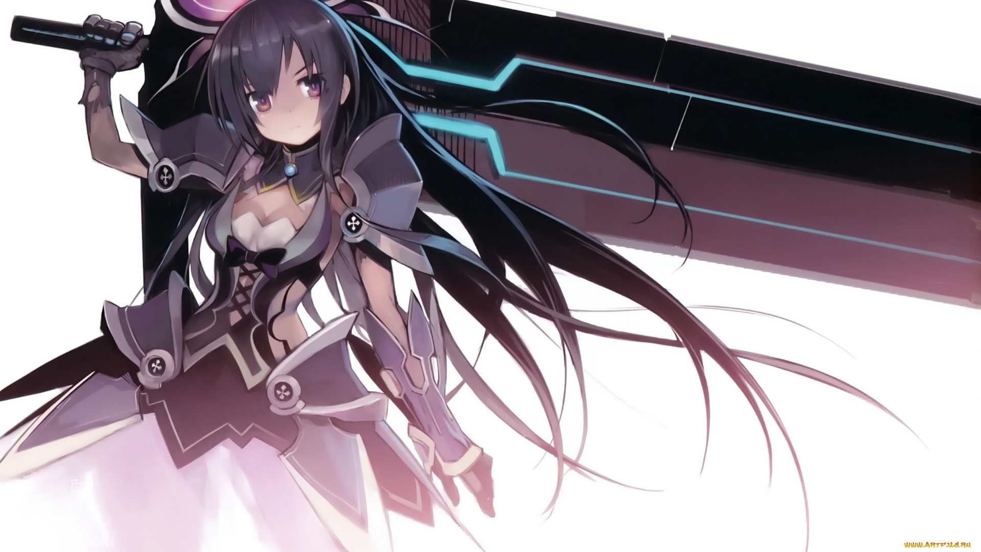 аниме, date, a, live, доспехи, меч, девушка