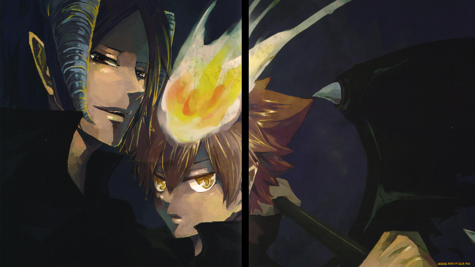 аниме, katekyo, hitman, reborn, учитель, мафиози, реборн