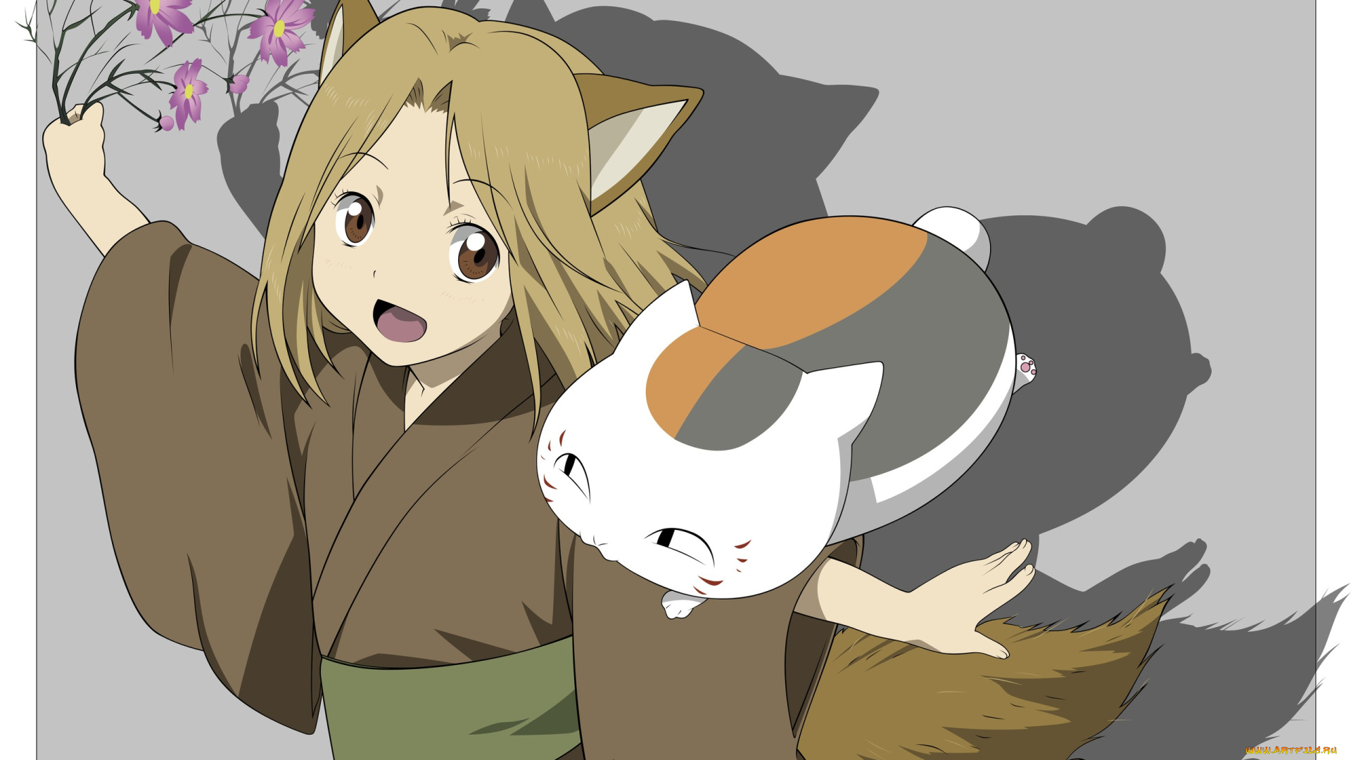 аниме, natsume, yuujinchou, тетрадь, дружбы