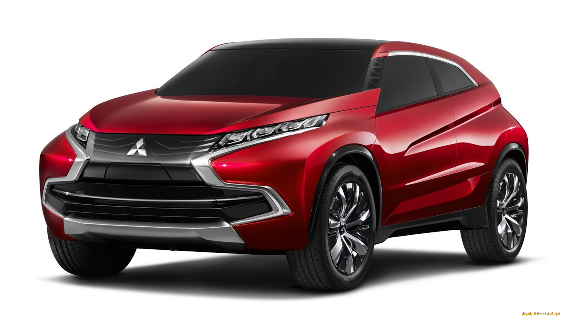 mitsubishi, xr, phev, concept, автомобили, mitsubishi, concept, xr, phev, серый, фон, красный