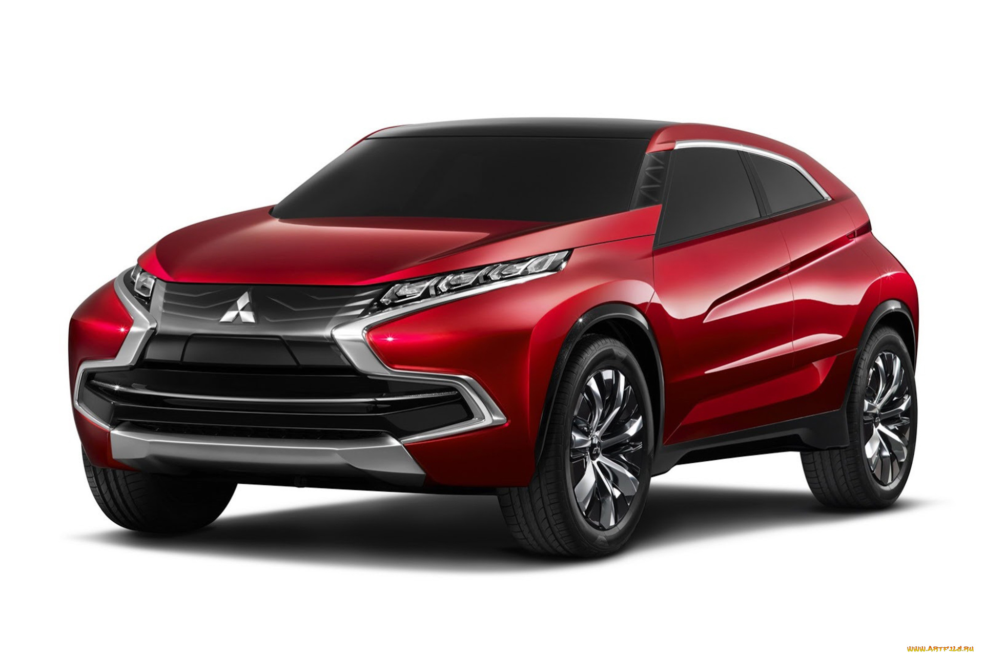 mitsubishi, xr, phev, concept, автомобили, mitsubishi, concept, xr, phev, серый, фон, красный