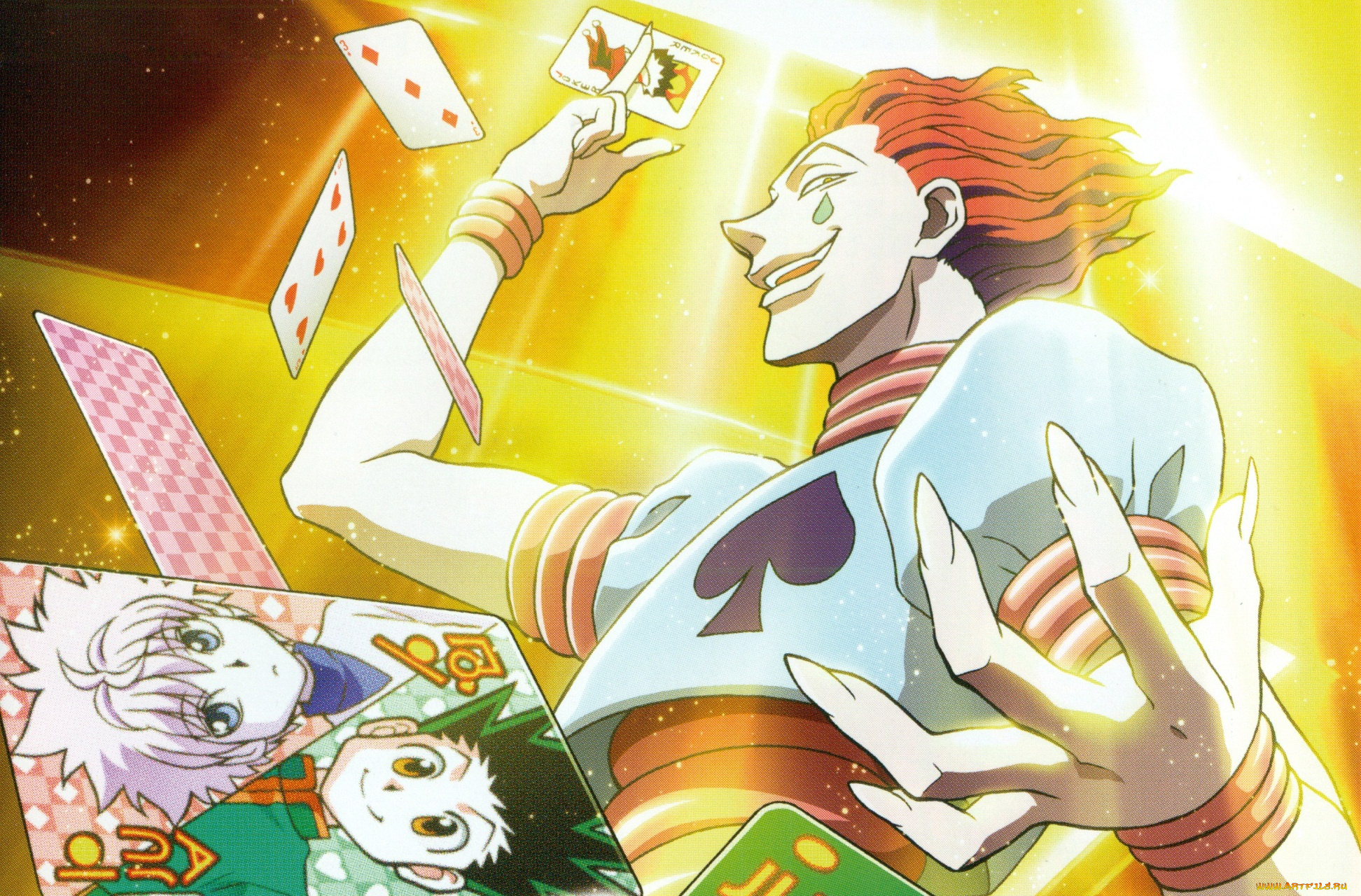 аниме, hunter, x, hunter, хисока, киллуа, гон