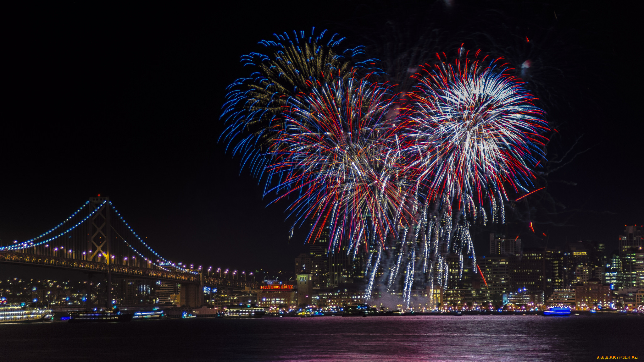 разное, салюты, , фейерверки, ночь, фейерверк