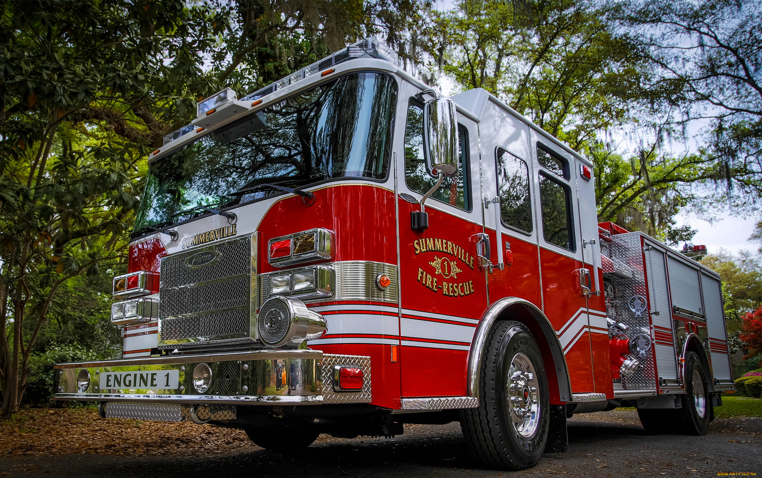 автомобили, пожарные, машины, pierce