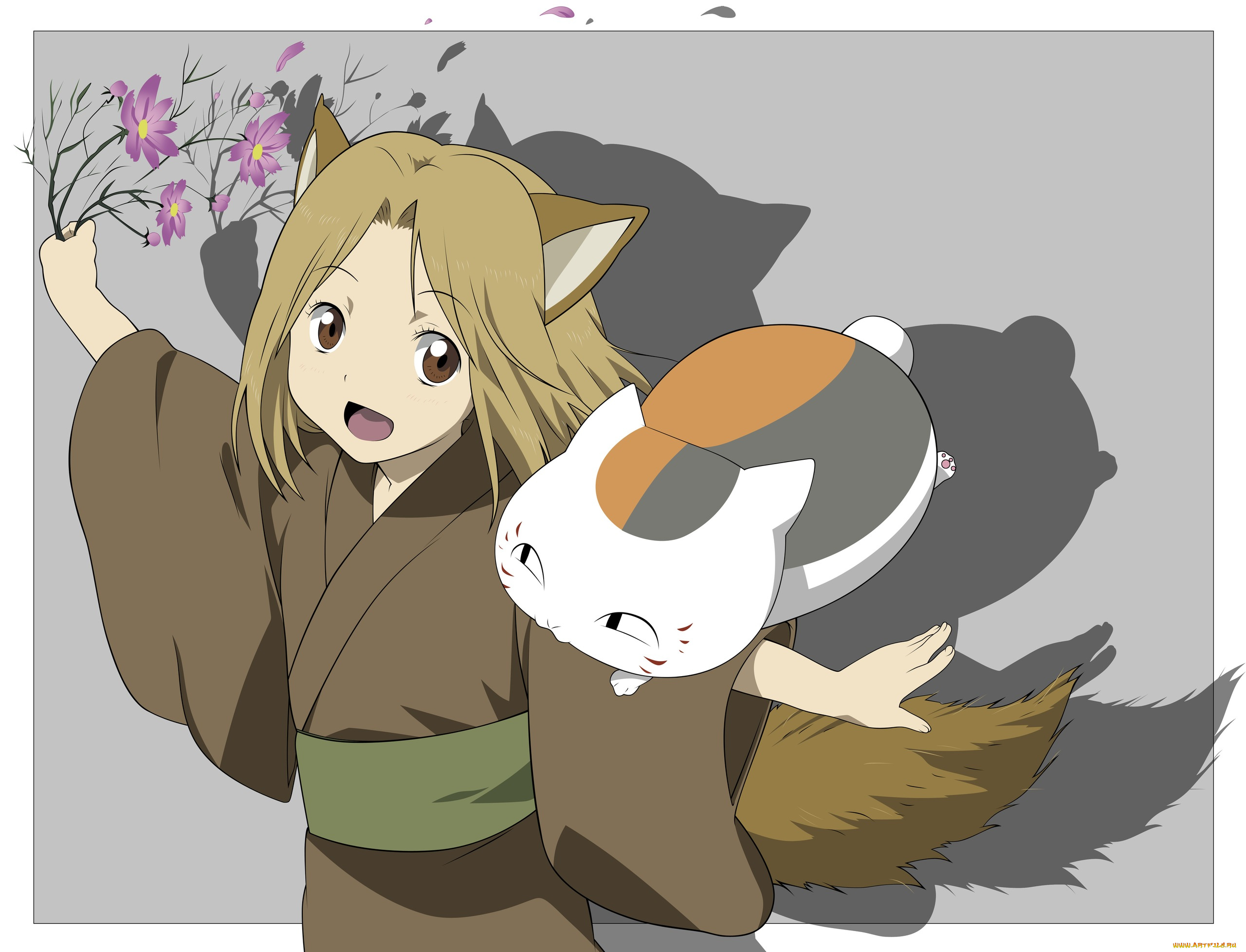 аниме, natsume, yuujinchou, тетрадь, дружбы