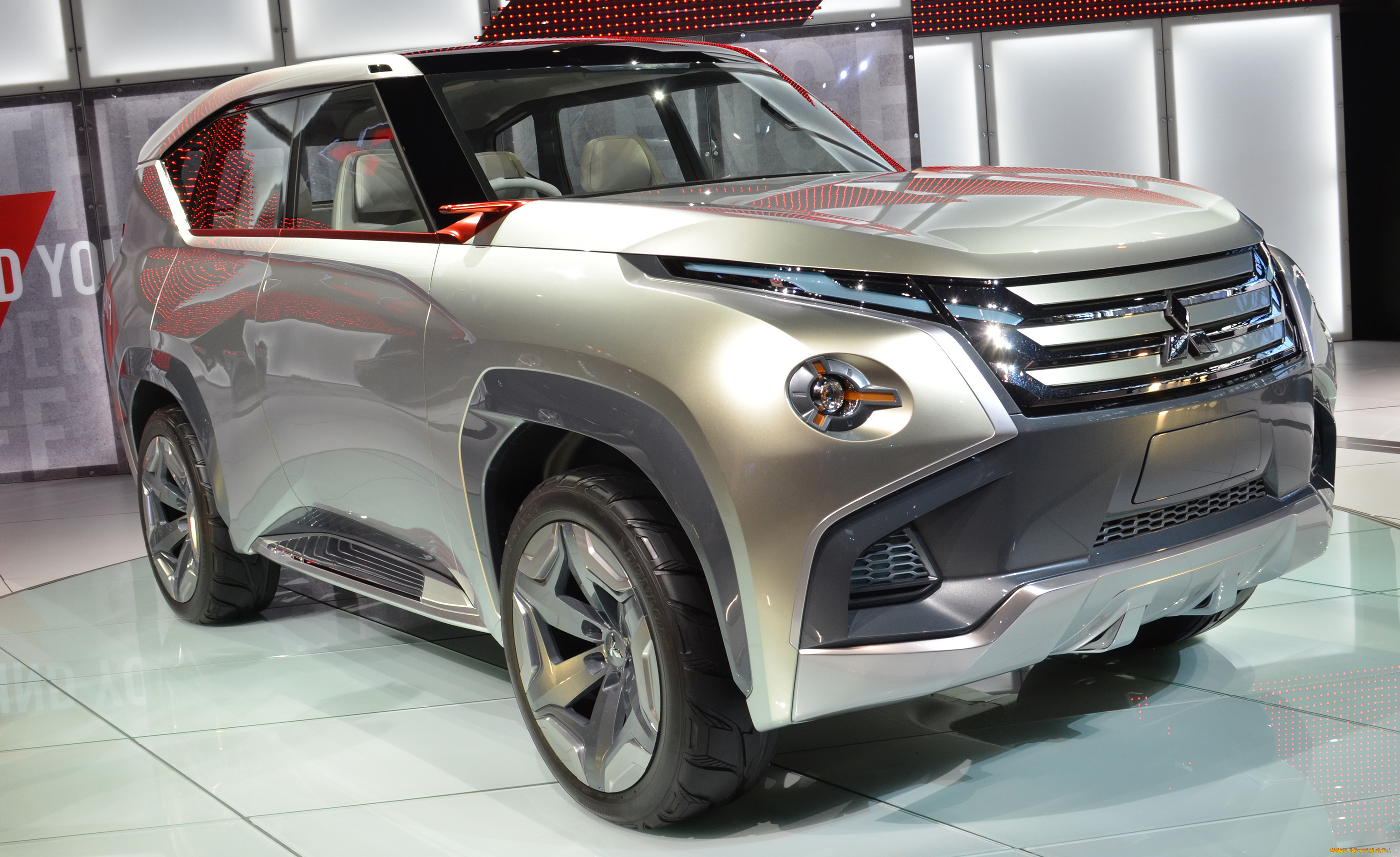 mitsubishi, gc, phev, concept, автомобили, выставки, и, уличные, фото, серебристый, concept, mitsubishi, gc, phev, автосалон, выставка