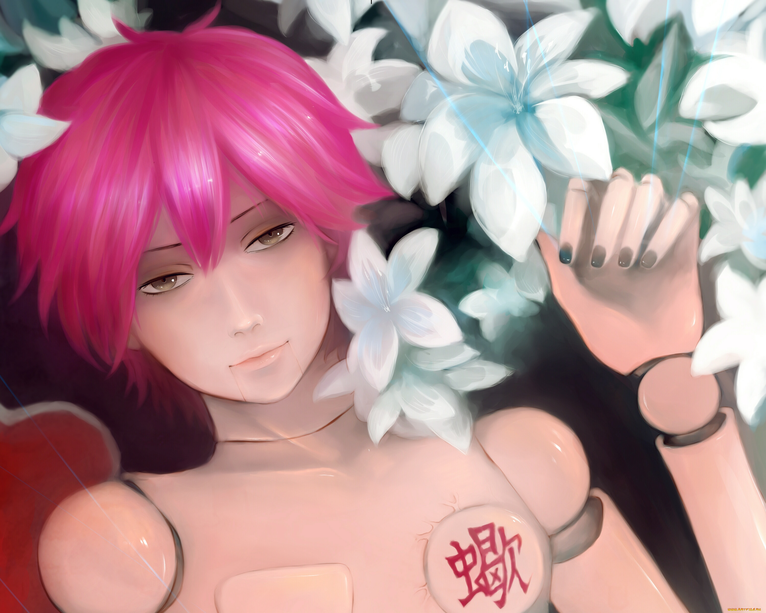 аниме, naruto, кукольник, парень, арт, наруто