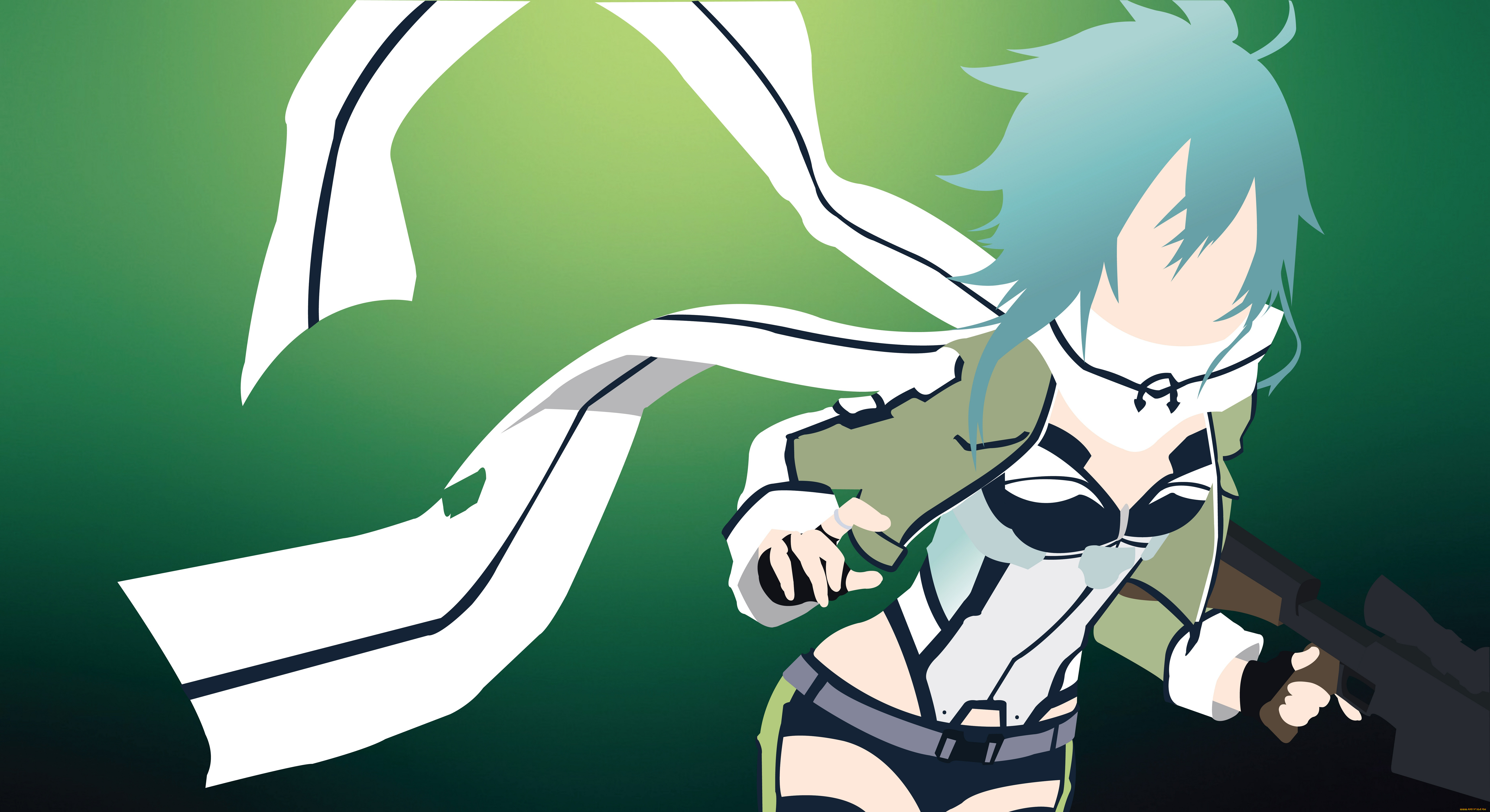 аниме, sword, art, online, сион