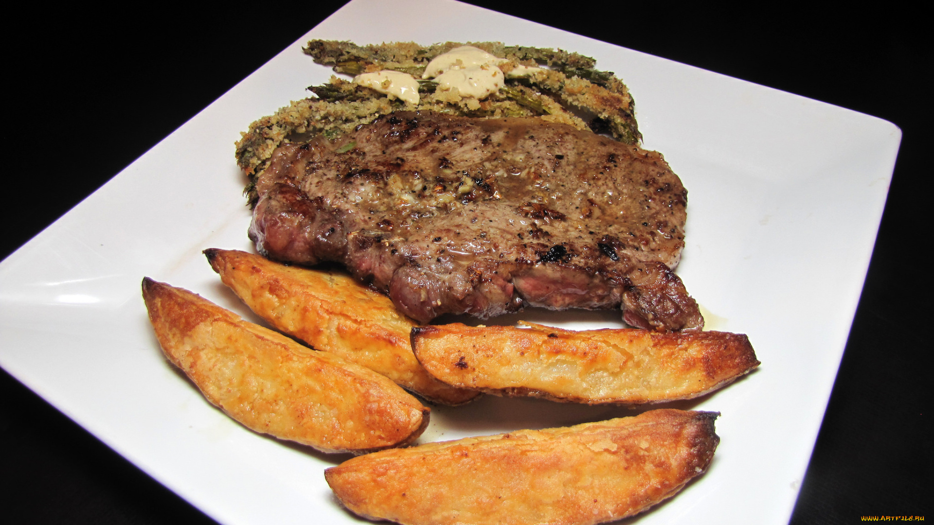 еда, мясные, блюда, стейк