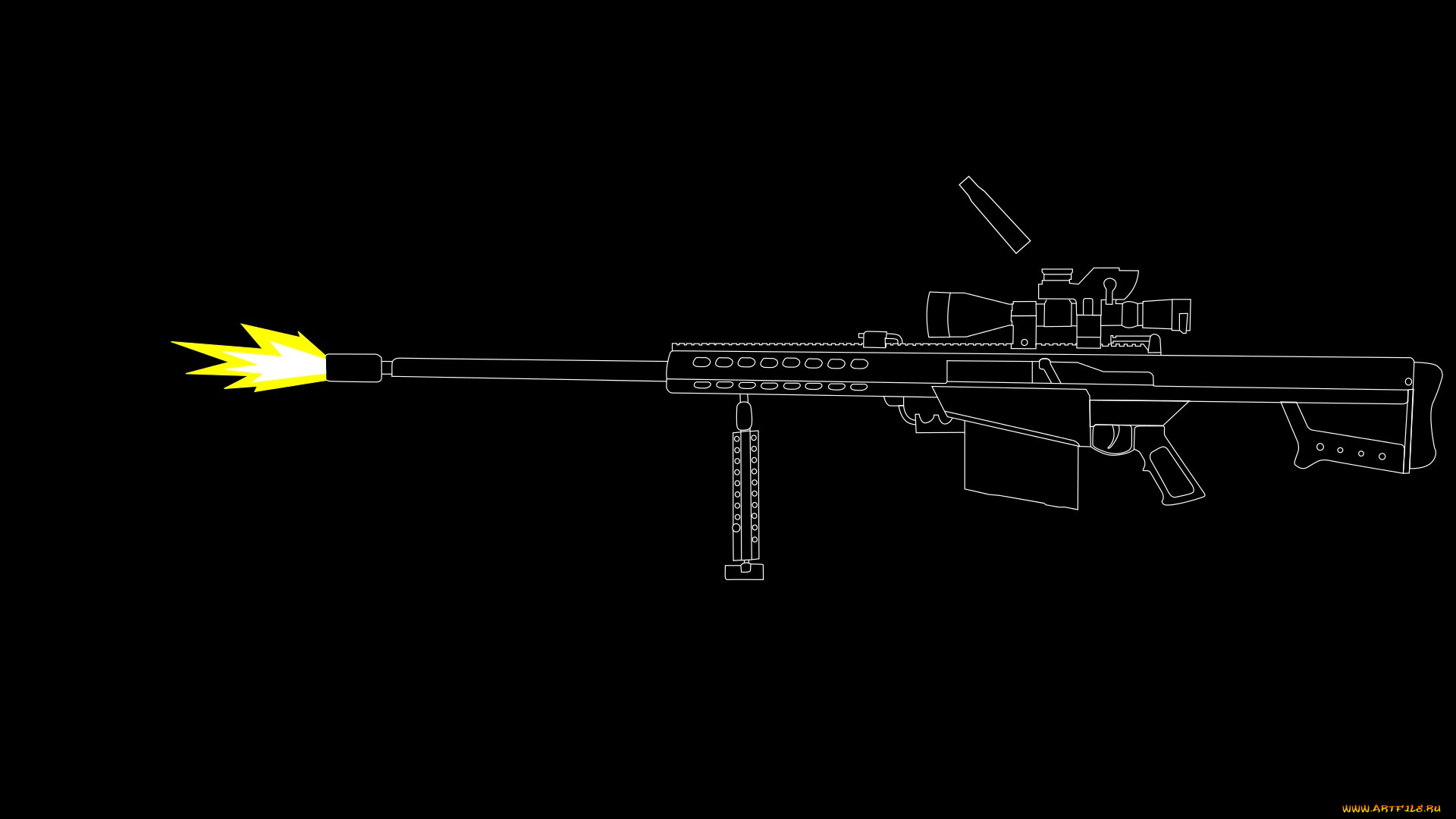 рисованное, минимализм, фон, оружие